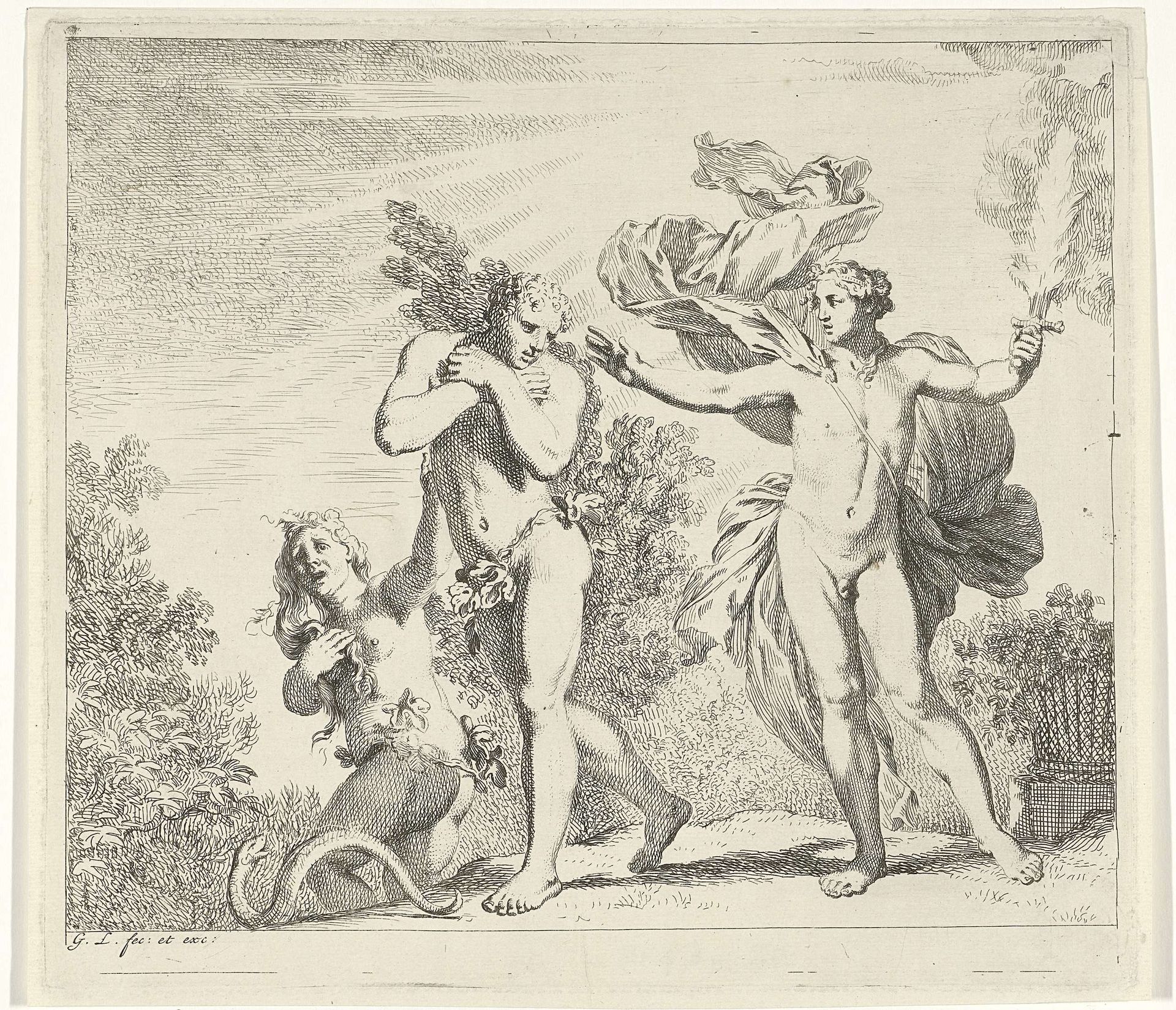 Expulsion from Paradise by Gerard de Lairesse