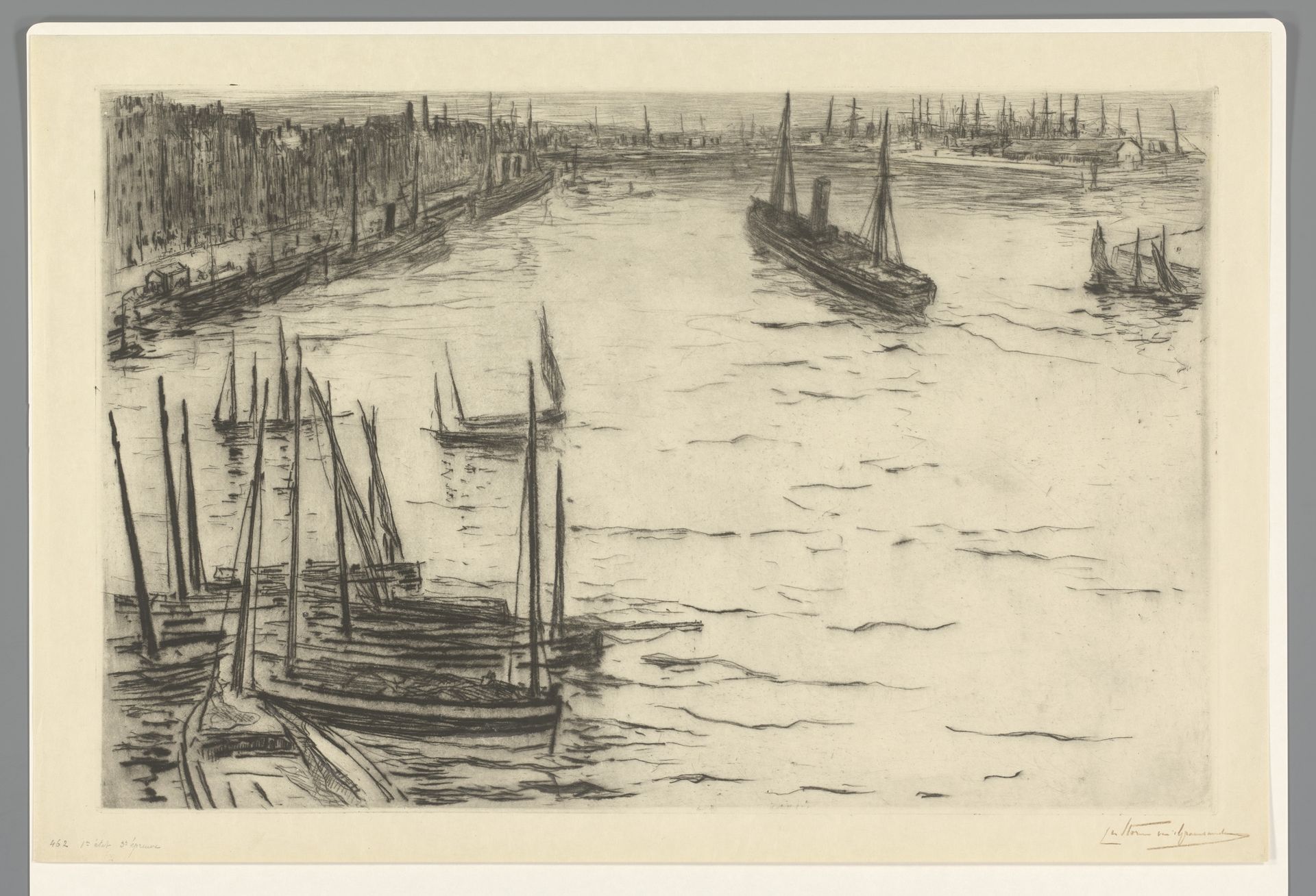 Havengezicht by Carel Nicolaas Storm van 's-Gravesande