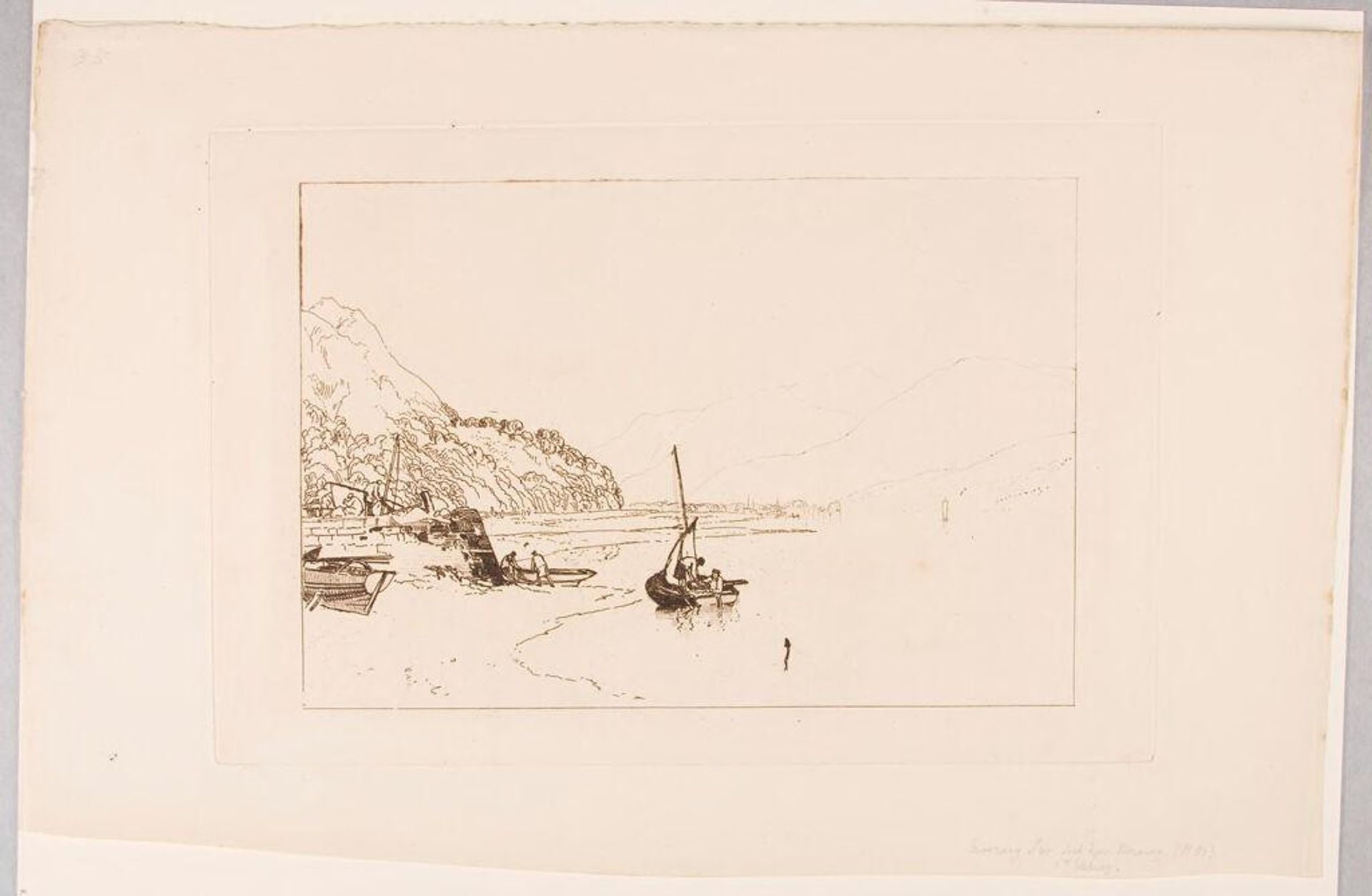 Inverary Pier, Loch Fyne, Morning (first plate) by Joseph Mallord William Turner