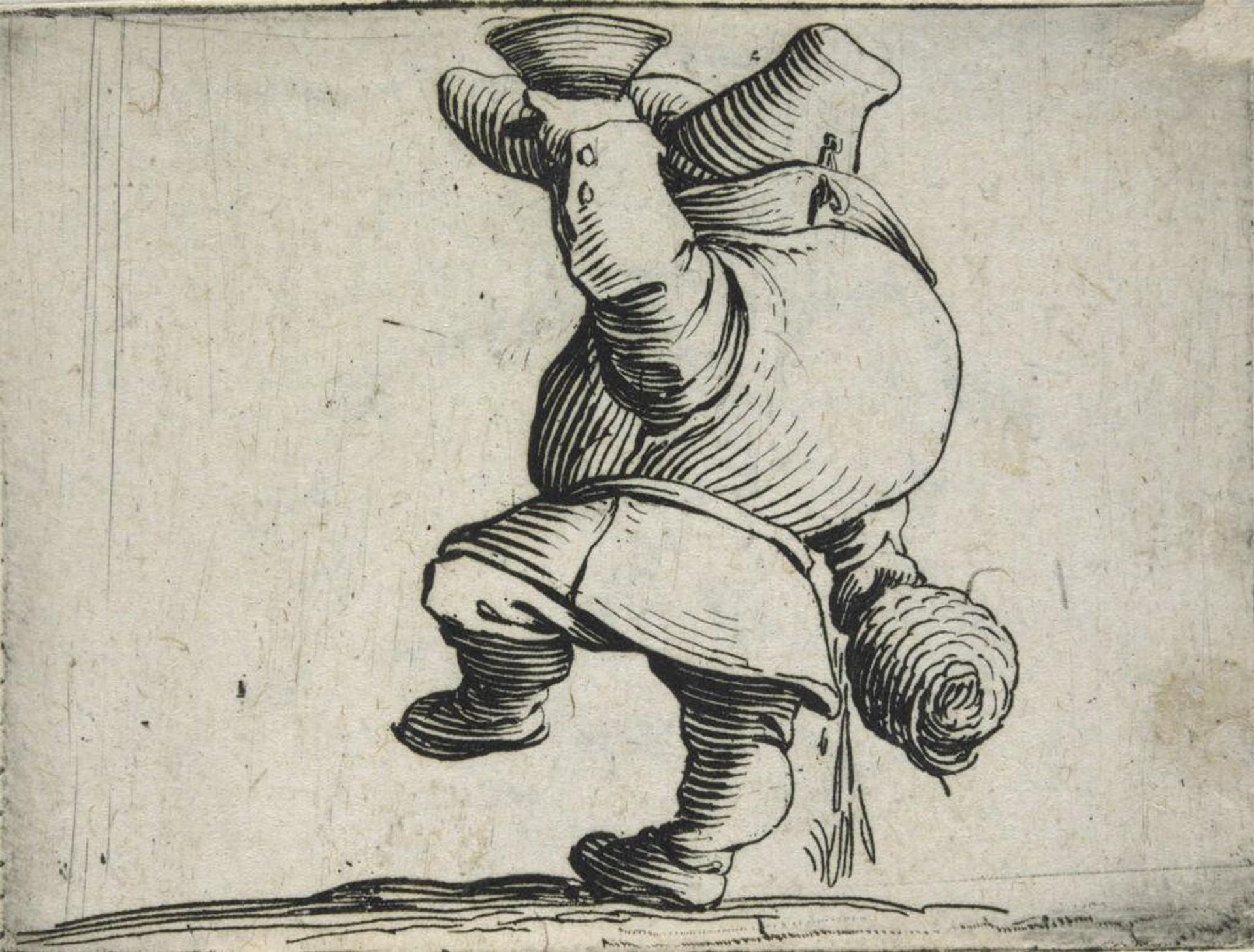 Drinker Seen from the Back by Jacques Callot