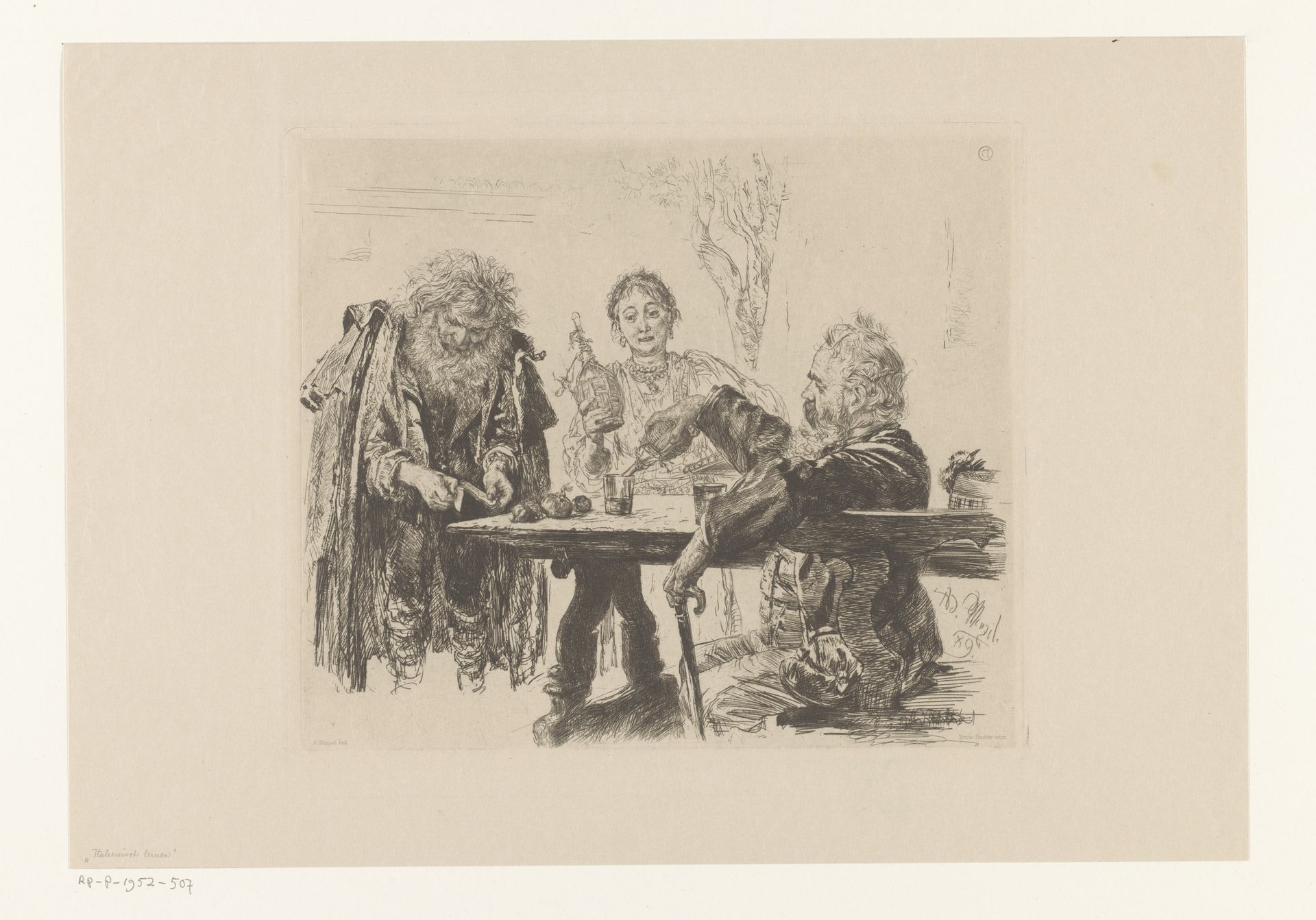 Italiaans leren by Adolph Menzel