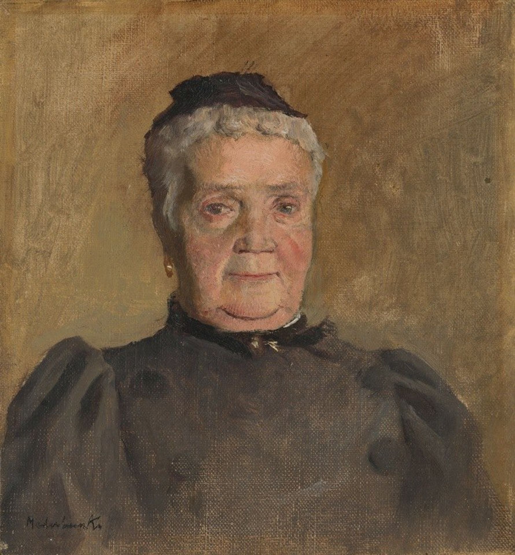 Portrait of Evelin Czóbel by Ladislav Mednyánszky