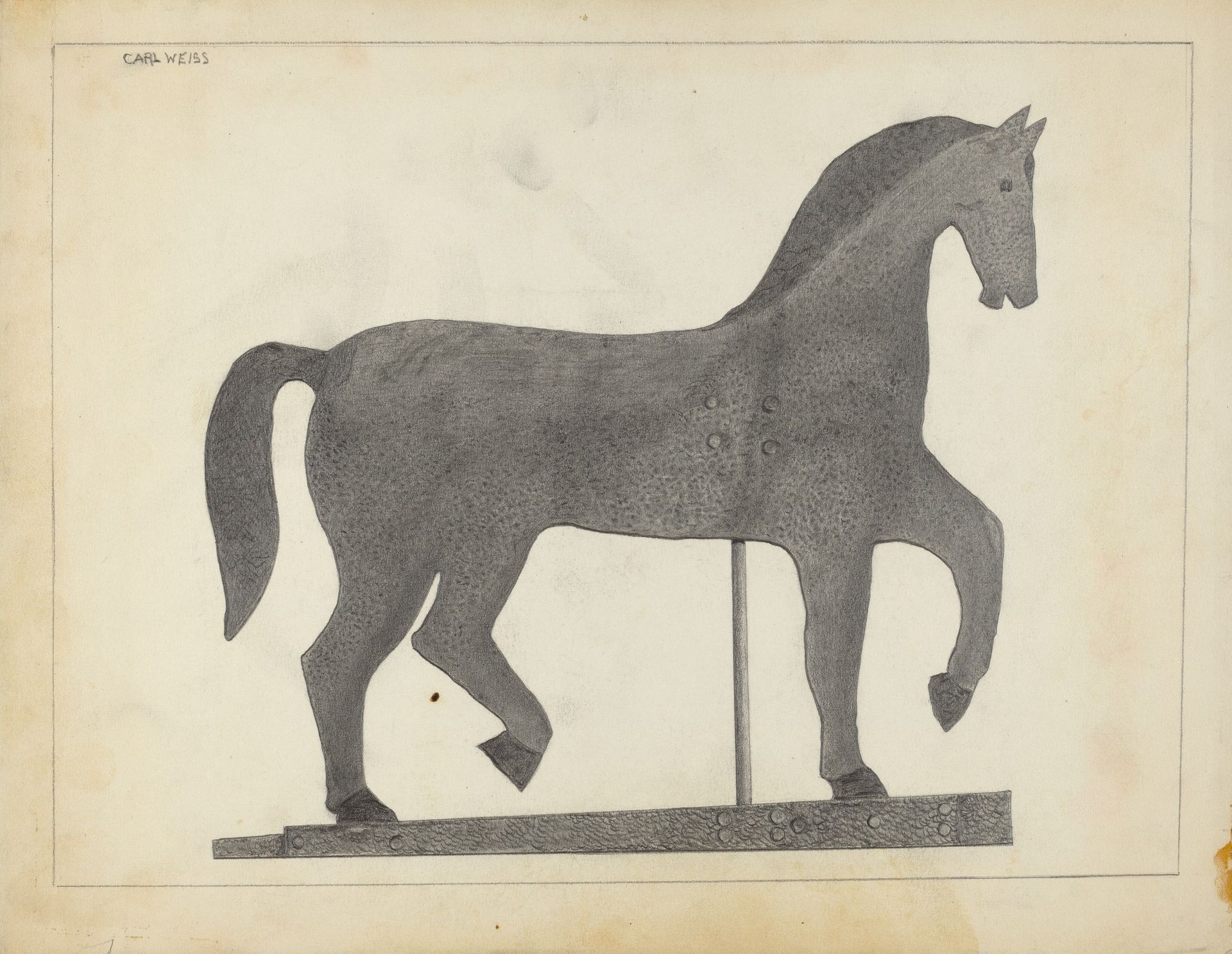 Horse Weather Vane by Carl Weiss