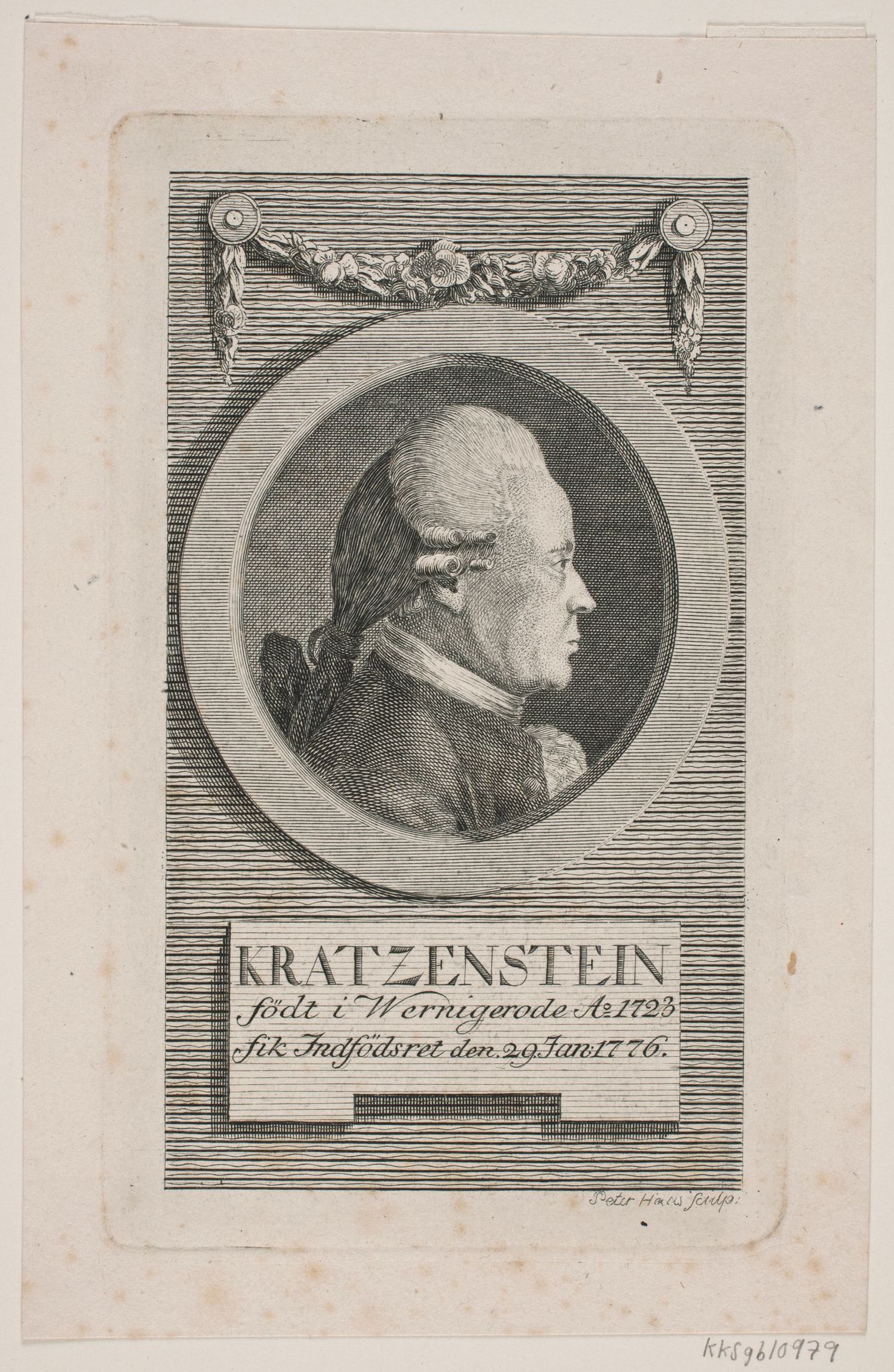 C. G. Kratzenstein by Peter Haas