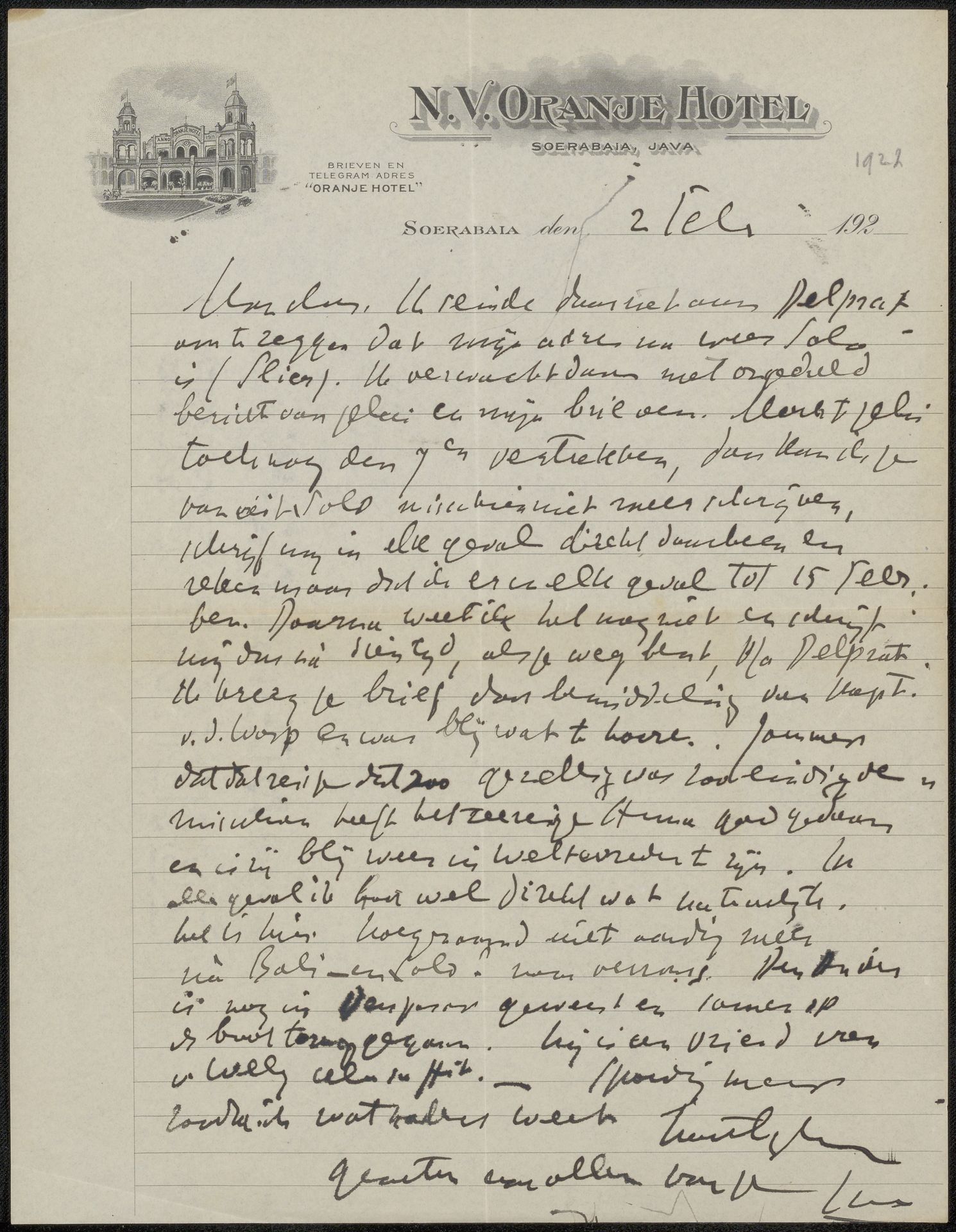 Brief aan Jan Veth by Isaac Israels