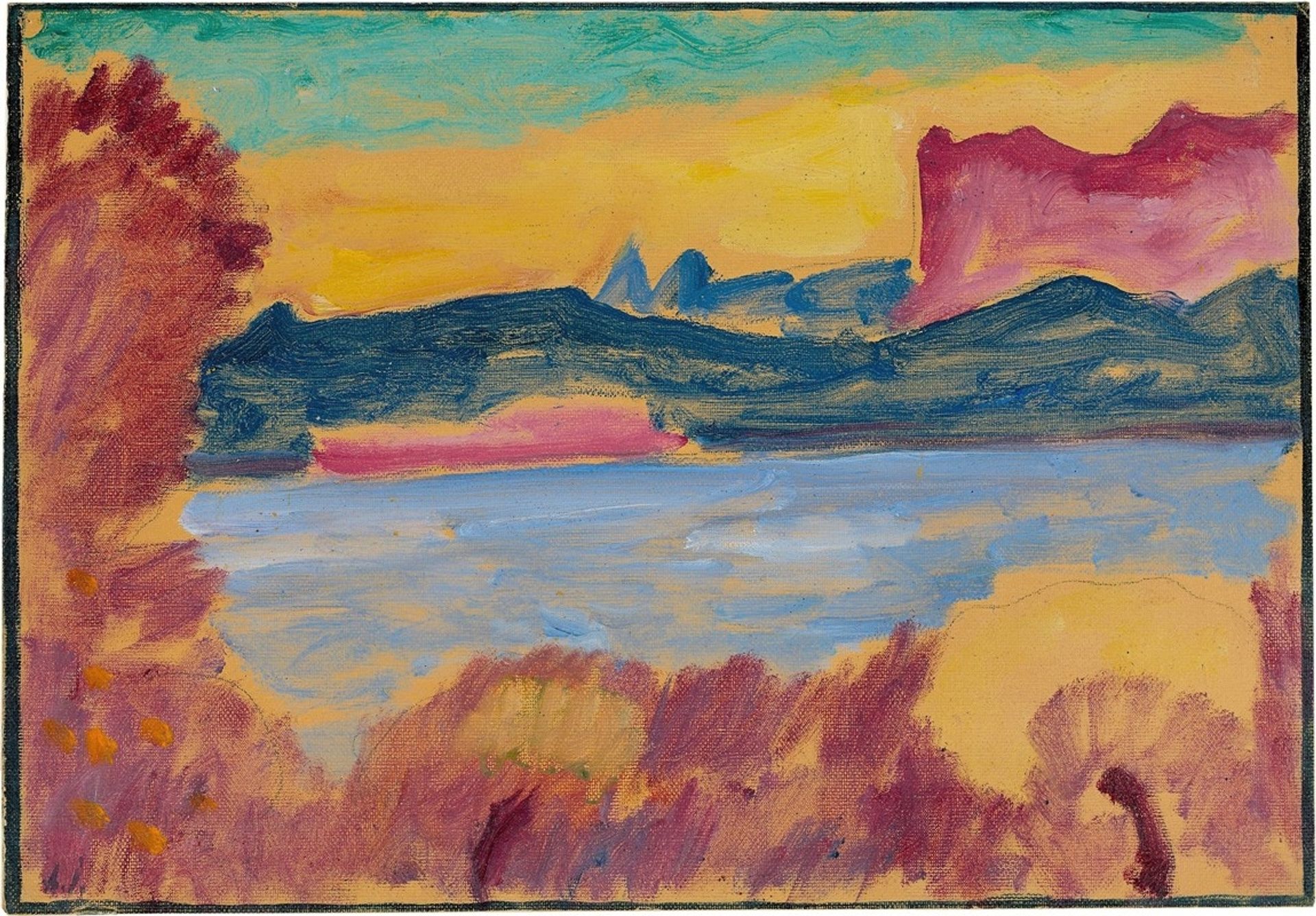 Landscape, Lake Geneva by Alexej von Jawlensky