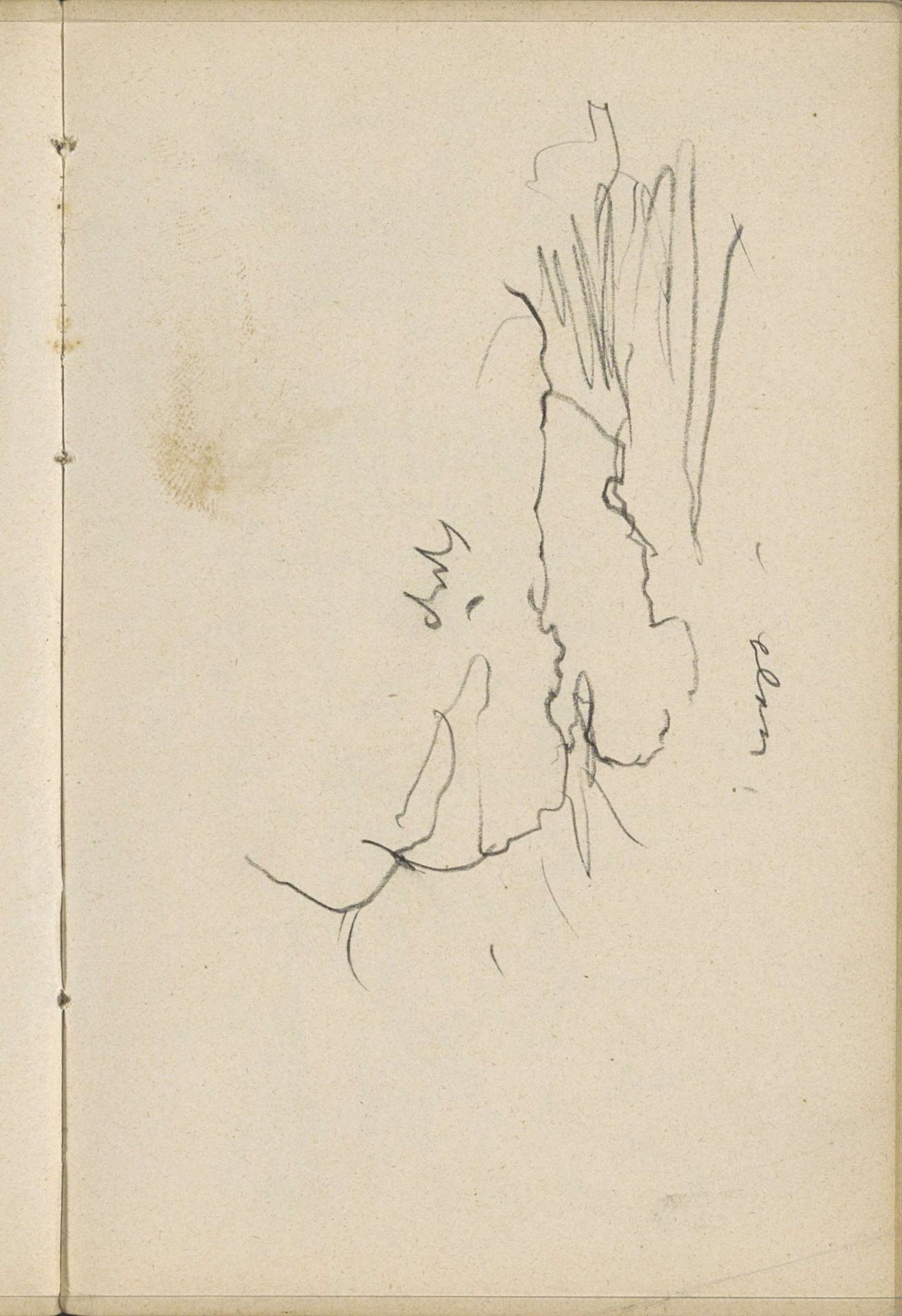 Studie, mogelijk van een wolkenlucht by George Hendrik Breitner