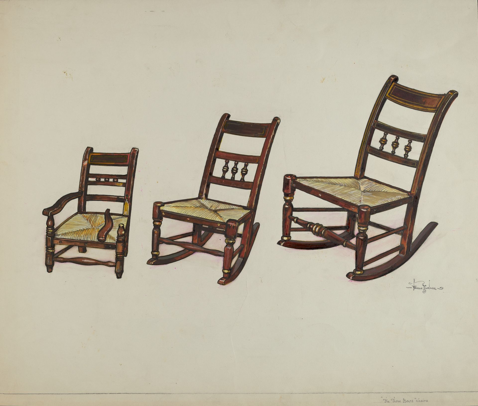 "The Three Bear's Chairs" by Florence Truelson