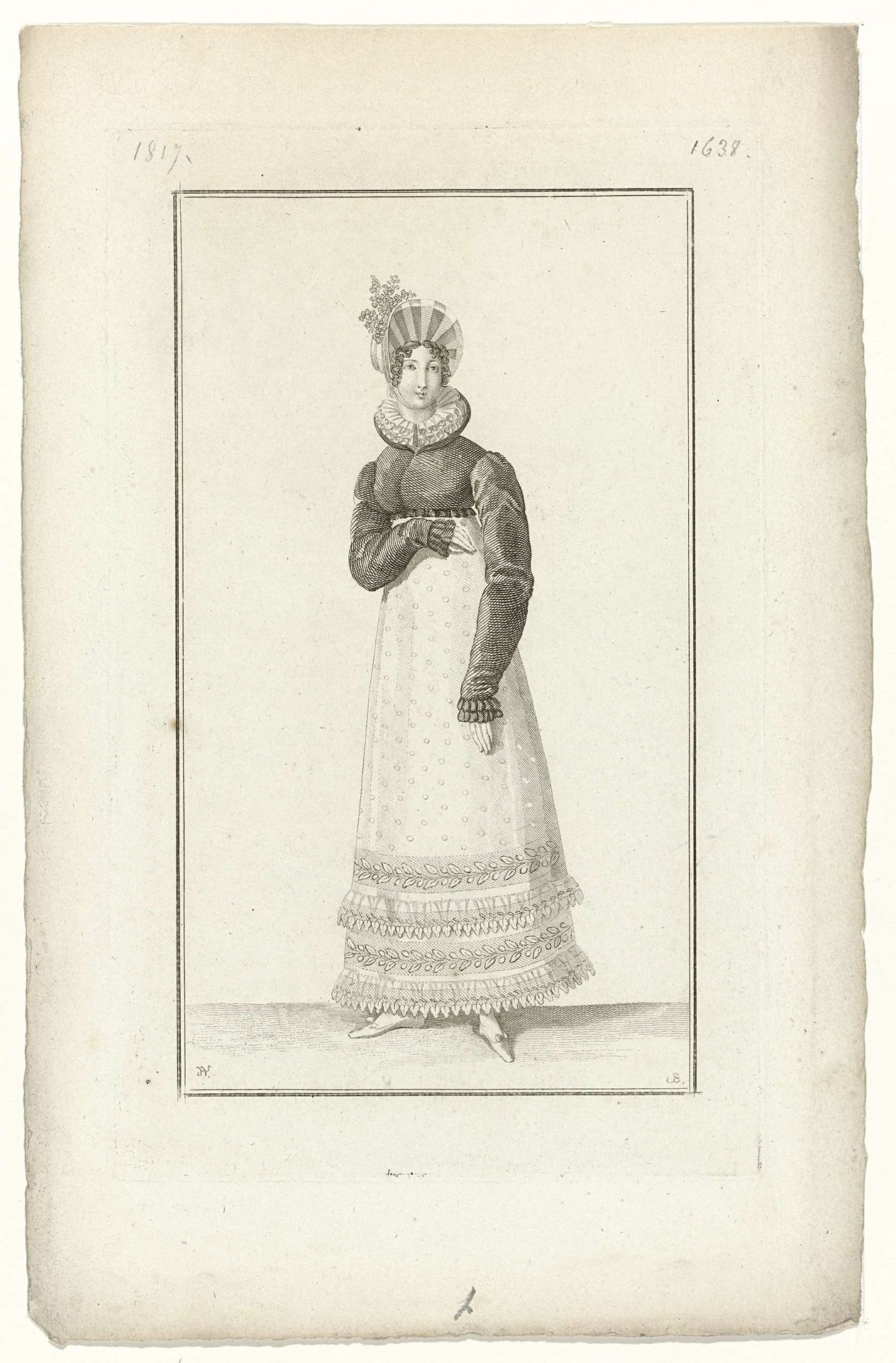Journal des Dames et des Modes, Costume Parisien, 5 avril 1817 (1638) by Pierre Charles Baquoy
