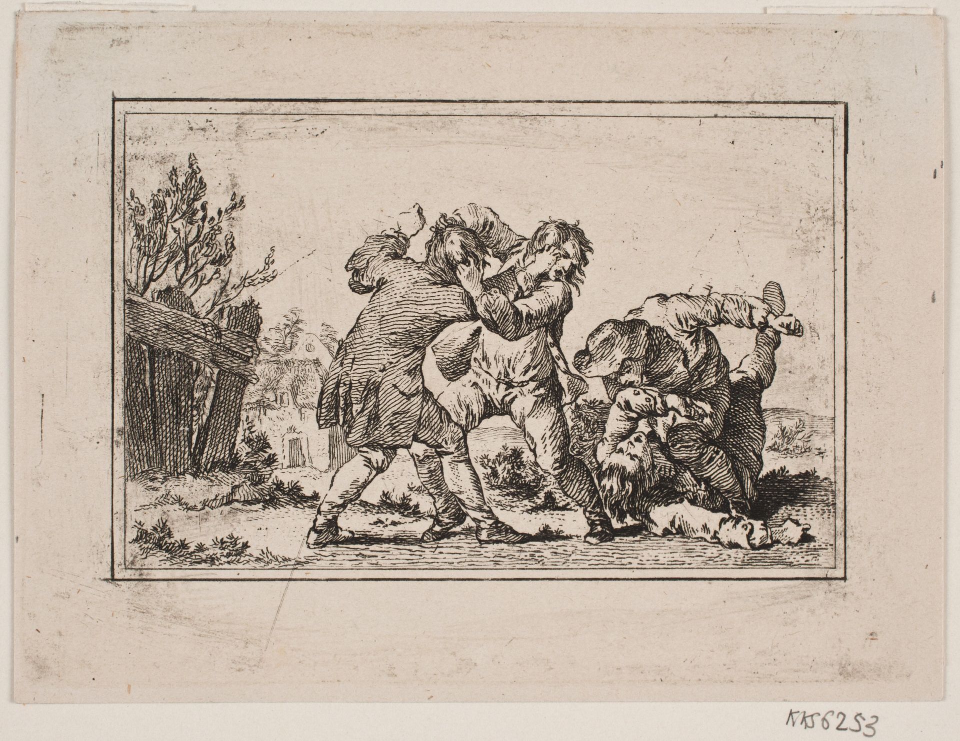 Et bondeslagsmål by Georg Haas