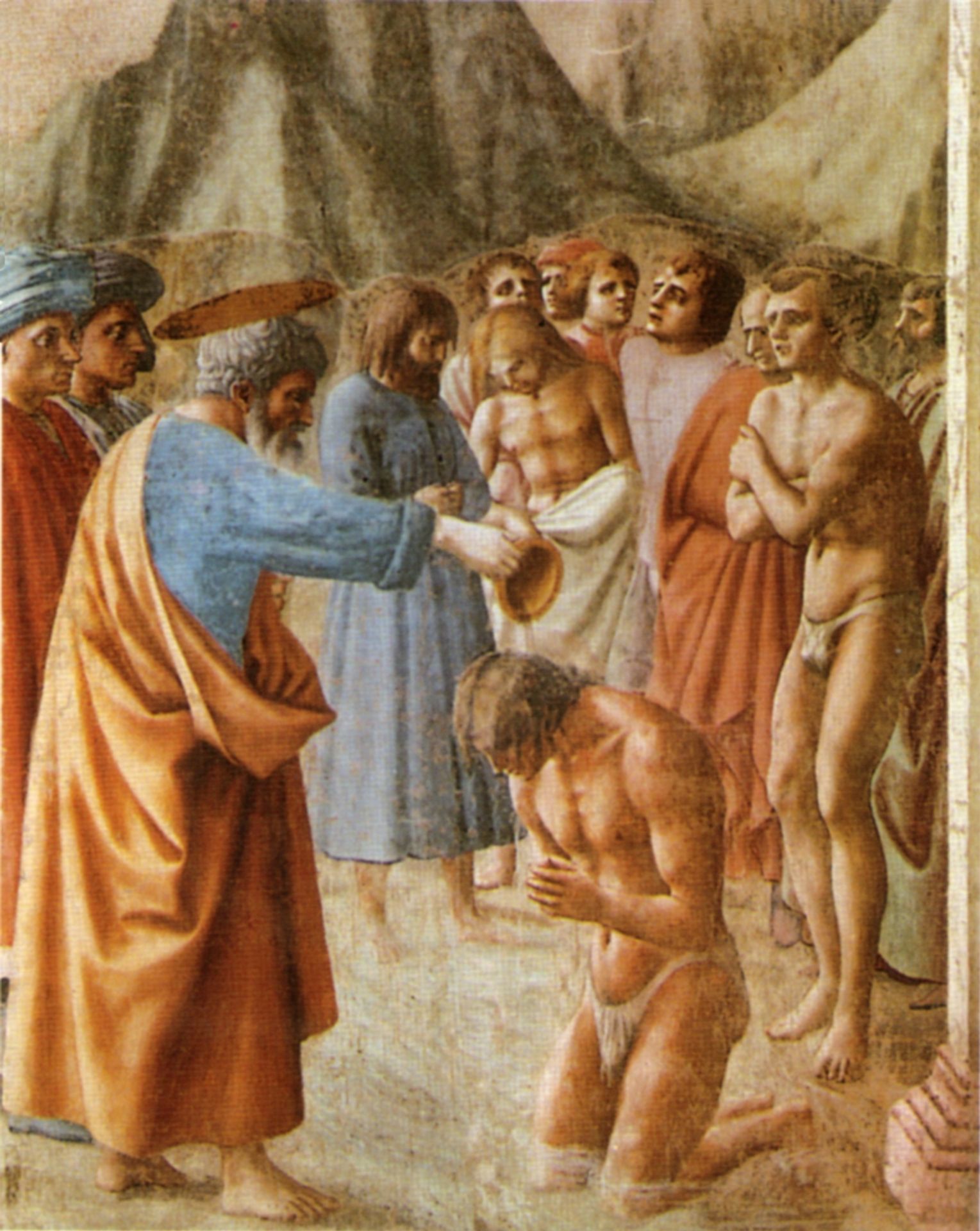 Baptism of the Neophytes by Masaccio