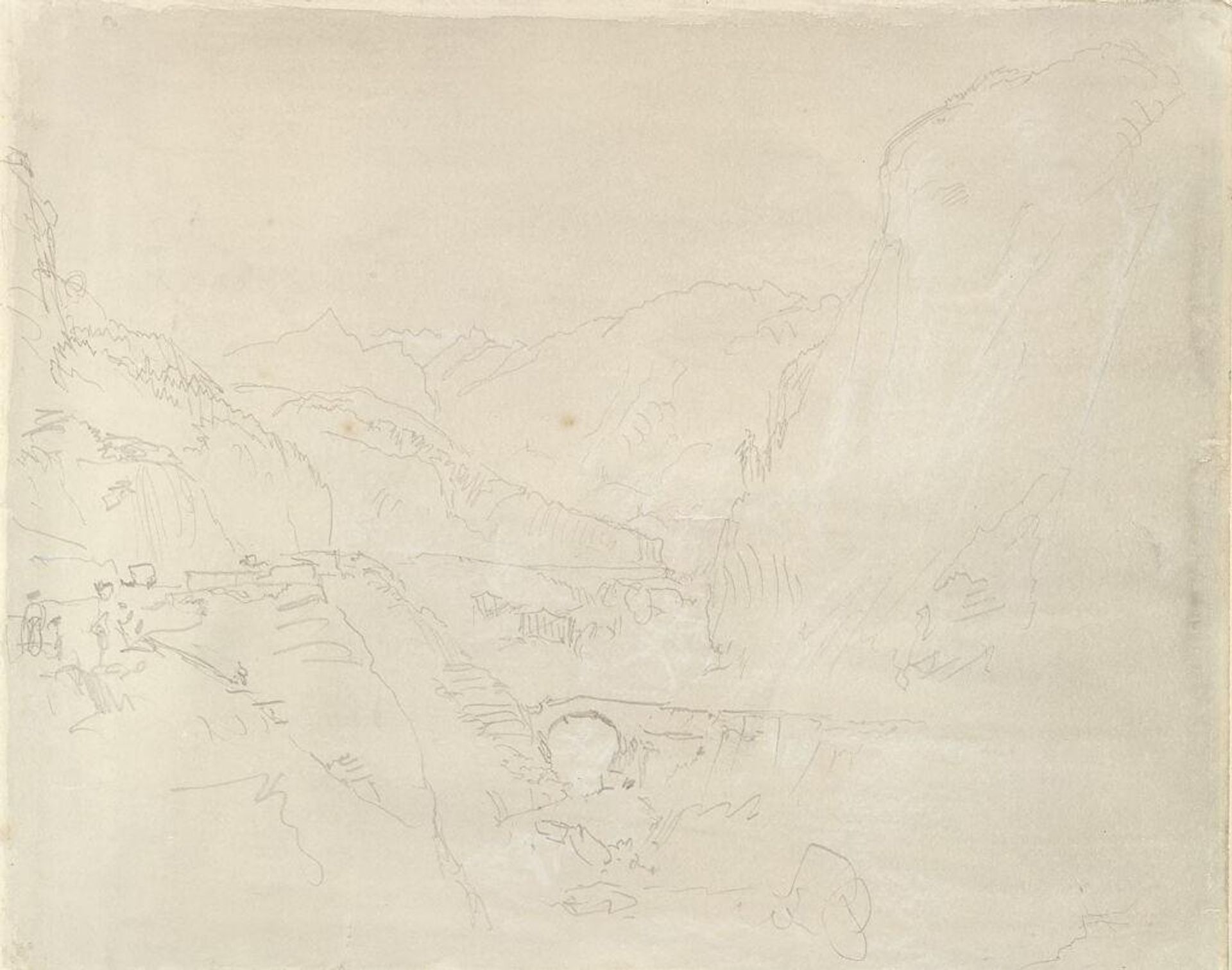Pont Aberglaslyn, Vale of Festiniog, North Wales by Joseph Mallord William Turner