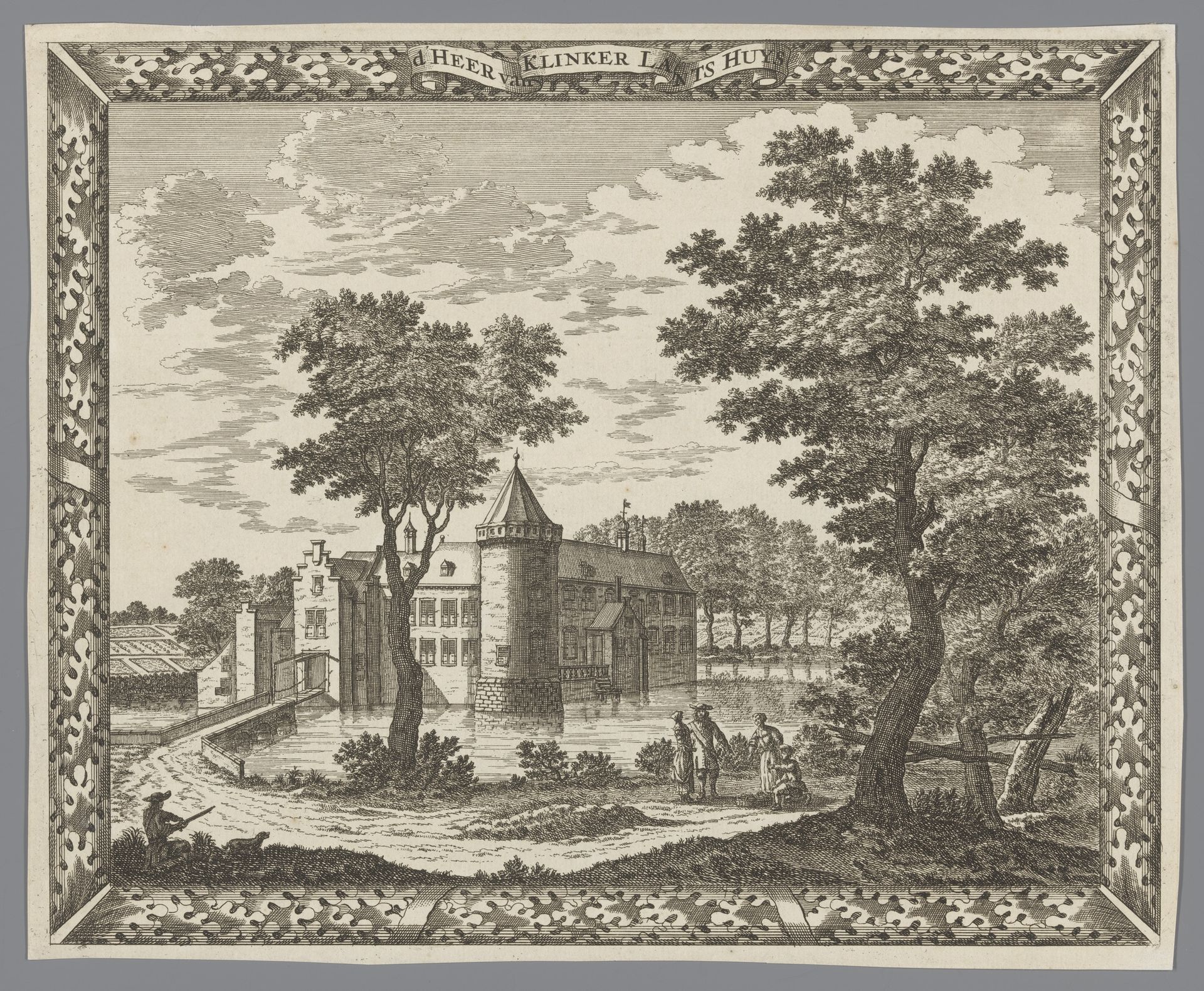 Gezichten op Huis Te Blotinghe bij Rijswijk by Cornelis Elandts