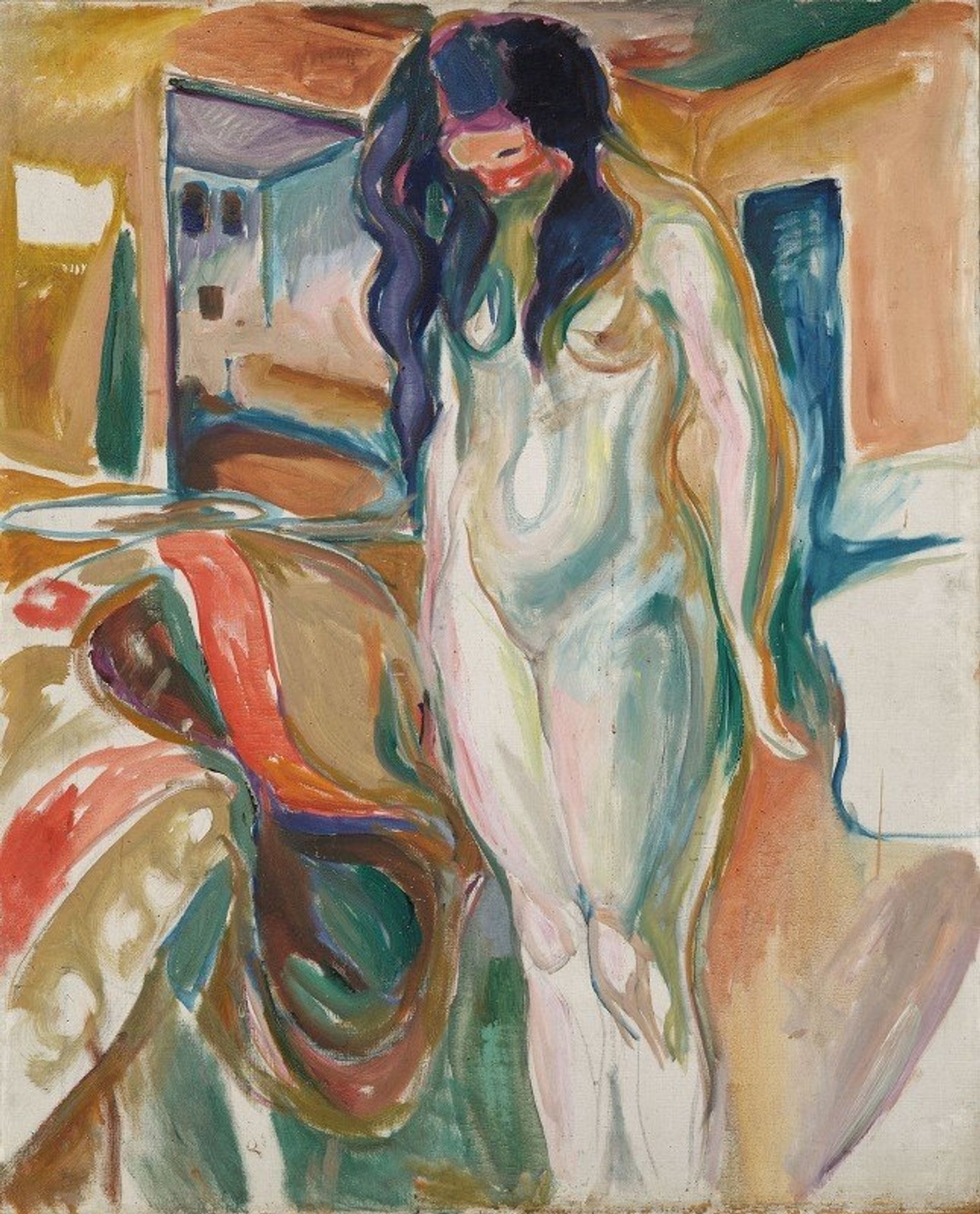 Model by the Wicker Chair by Edvard Munch