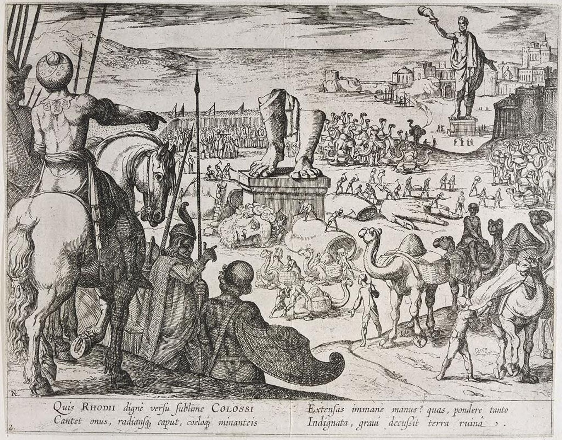 The Colossus of Rhodes by Antonio Tempesta