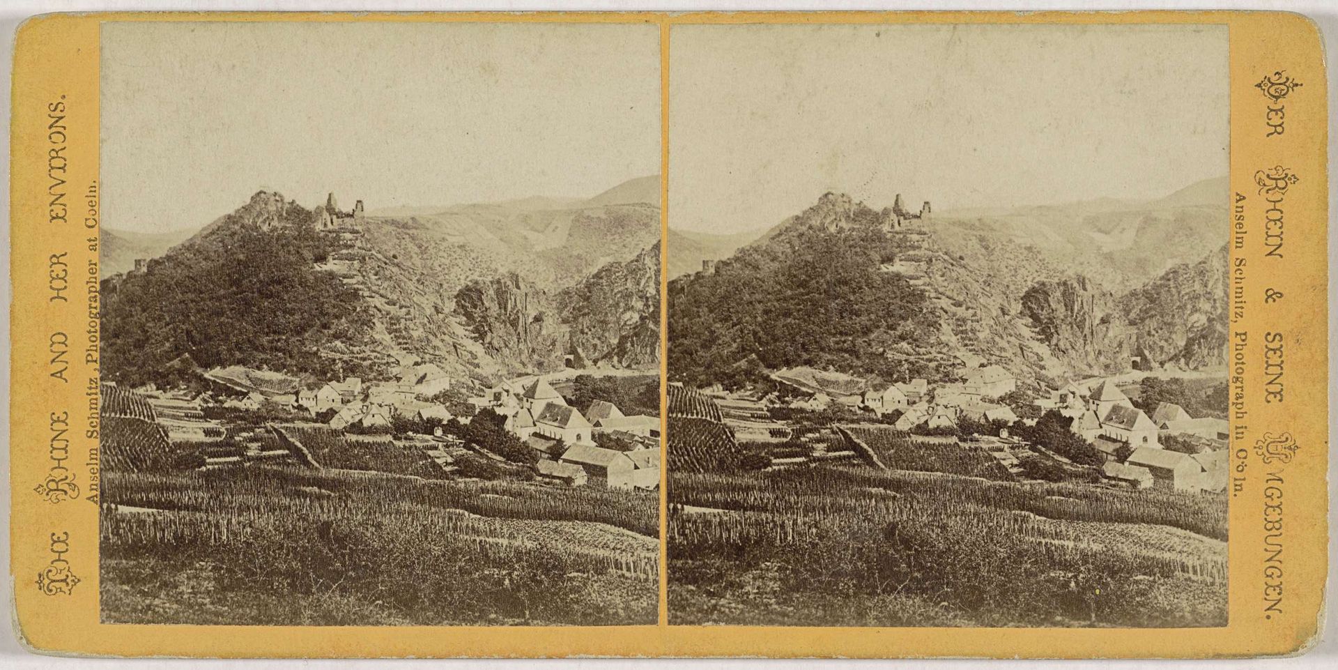 Gezicht op Altenahr en Burg Are in het Ahrdal, Duitsland by Anselm Schmitz