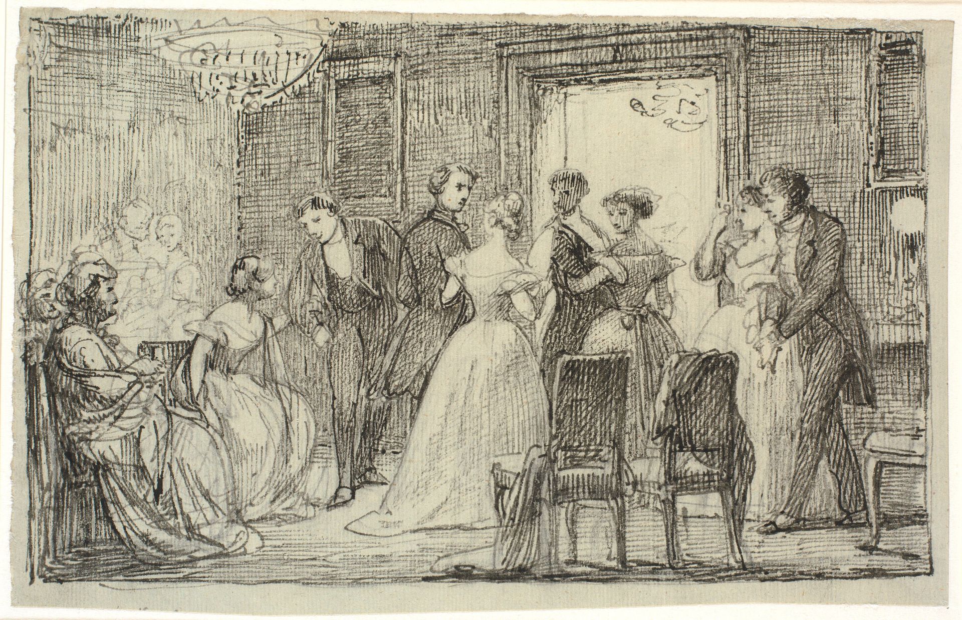 Ballet begynder by Wilhelm Marstrand