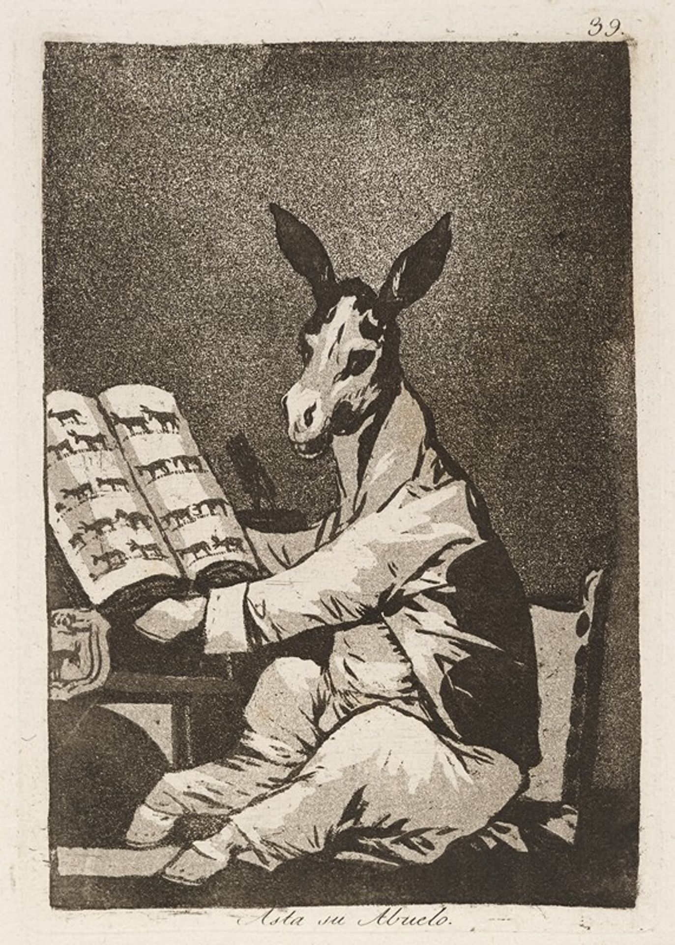 Asta su Abuelo. by Francisco de Goya