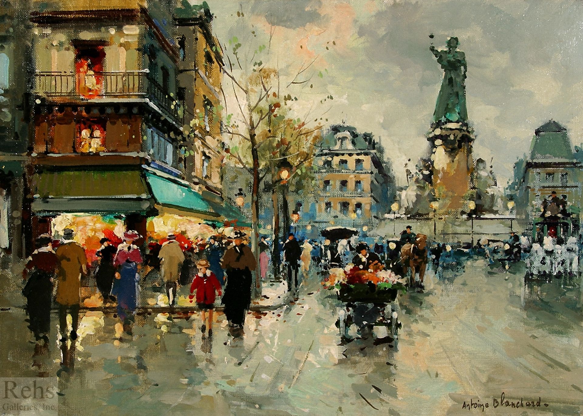 Place de la Republic by Antoine Blanchard