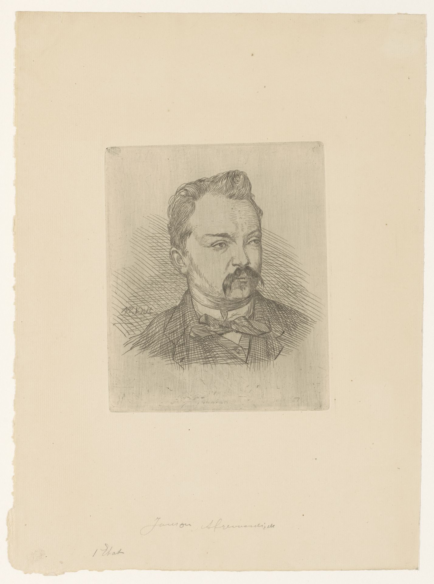 Portret van een onbekende man by Albert Dillens