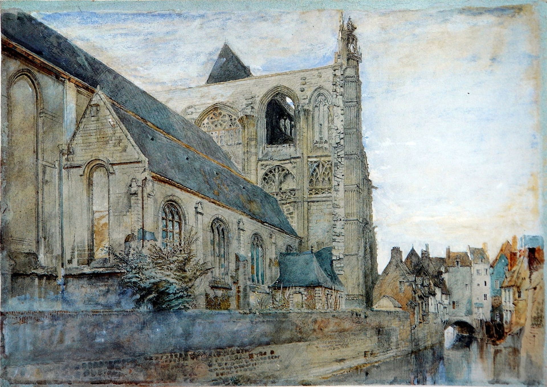 Abbeville Church of St Wulfran by John Ruskin