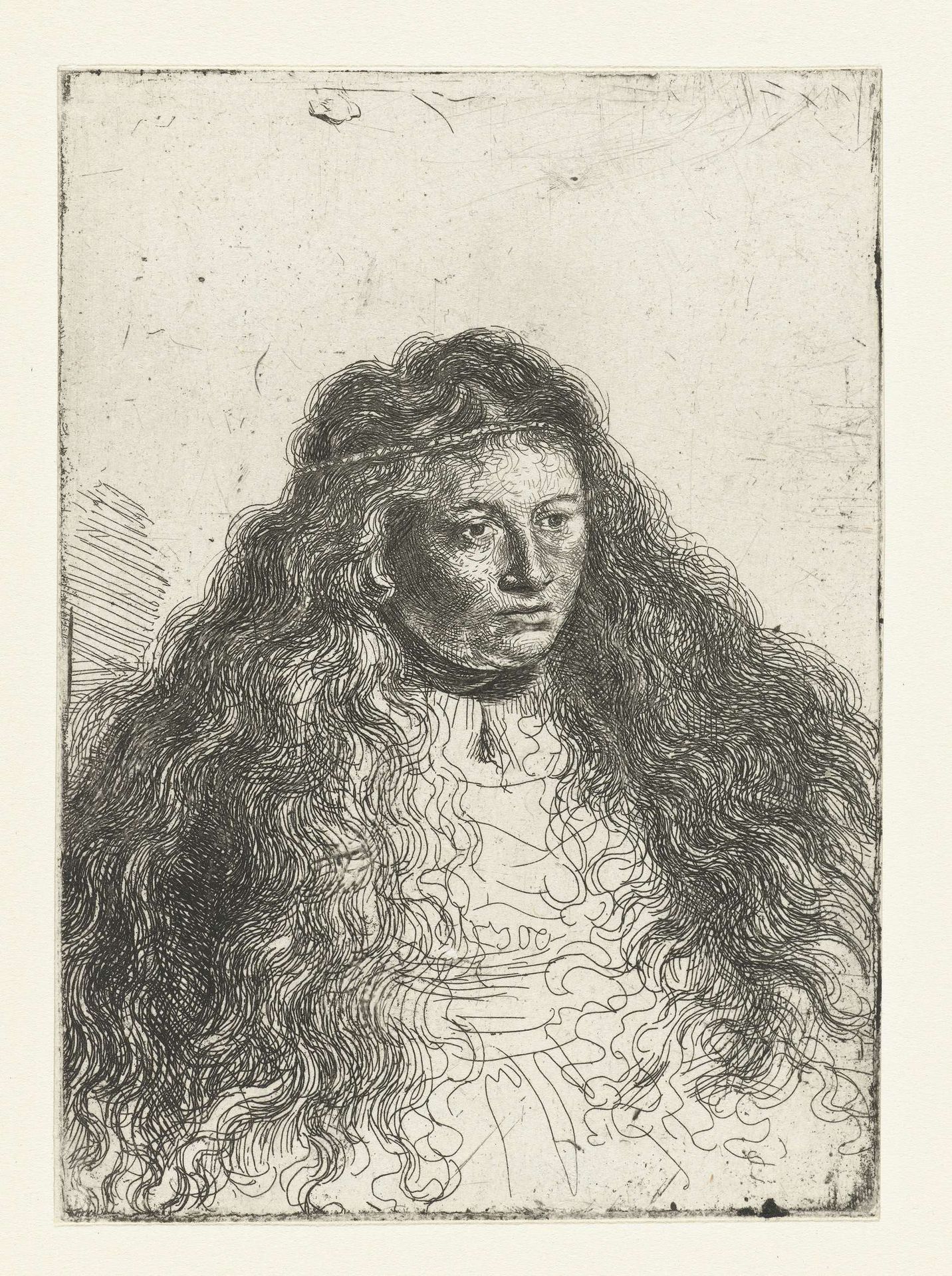 Grote Joodse bruid by Ferdinand Bol