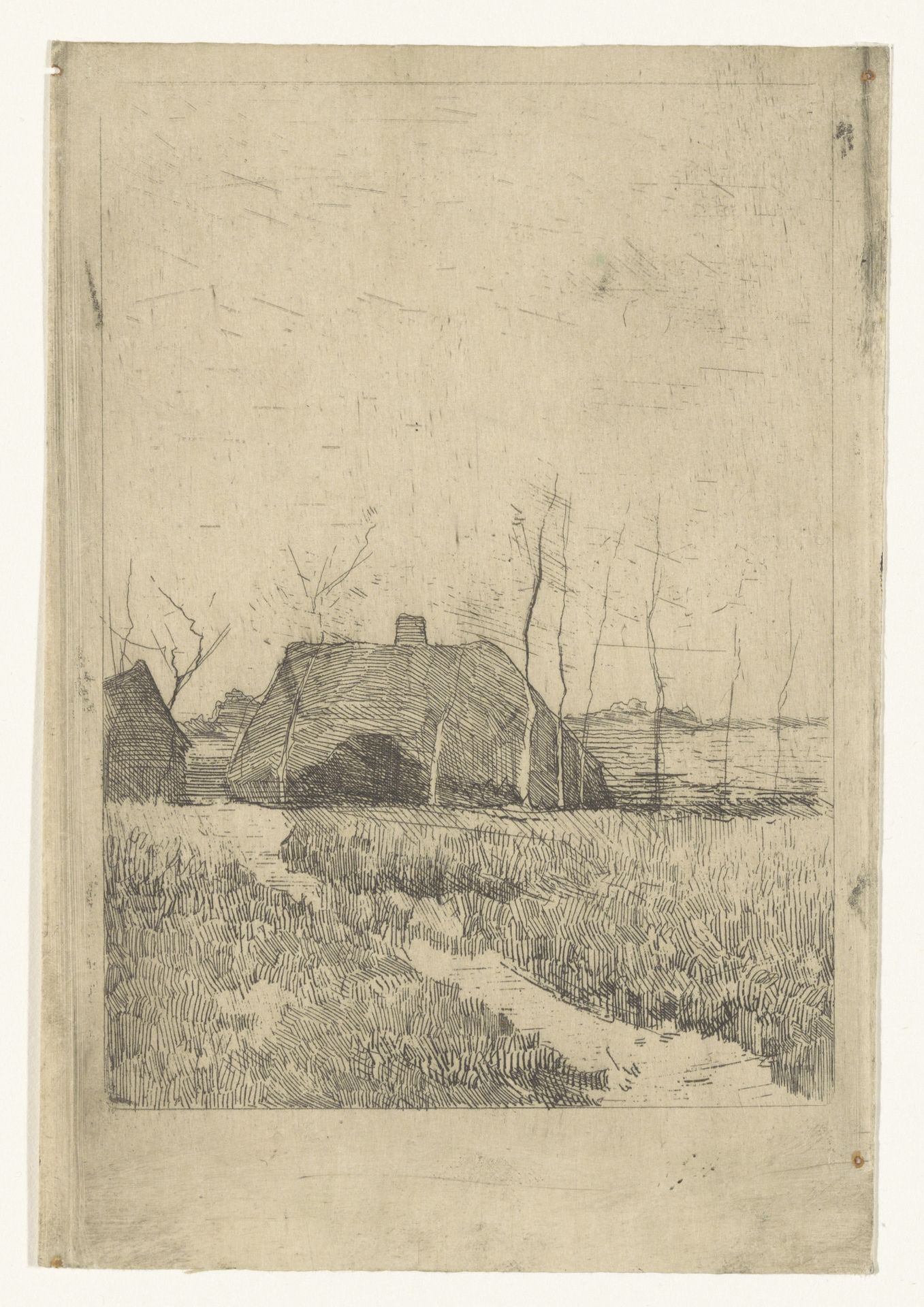 Boerderij bij avond by Willem Witsen