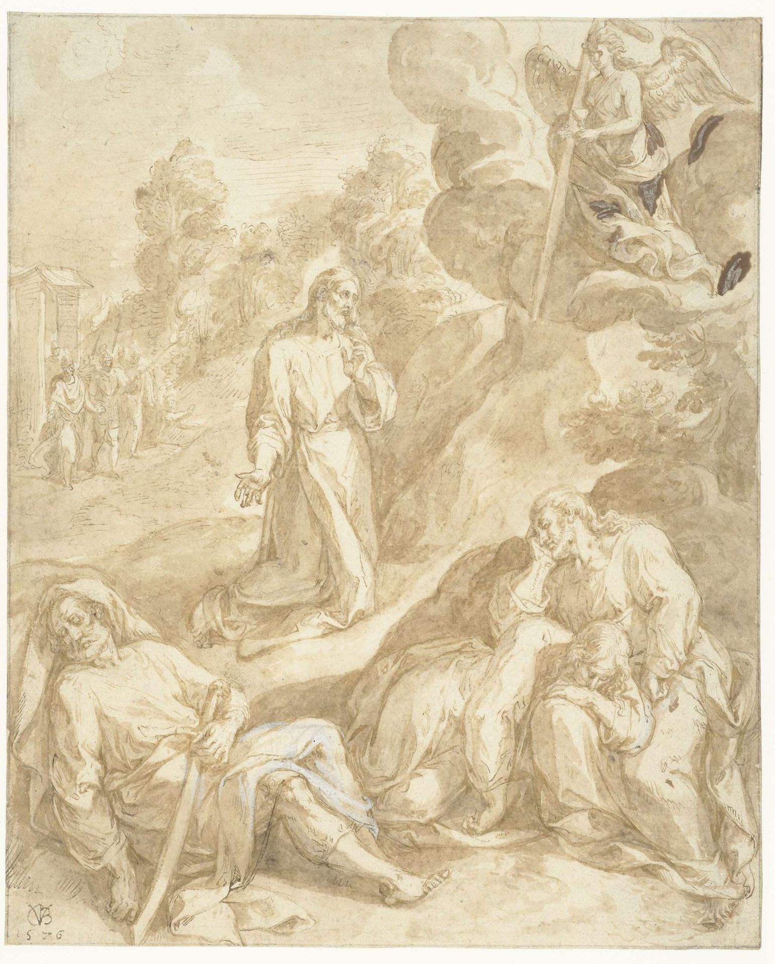 Christus in Gethsemane by Chrispijn van den Broeck