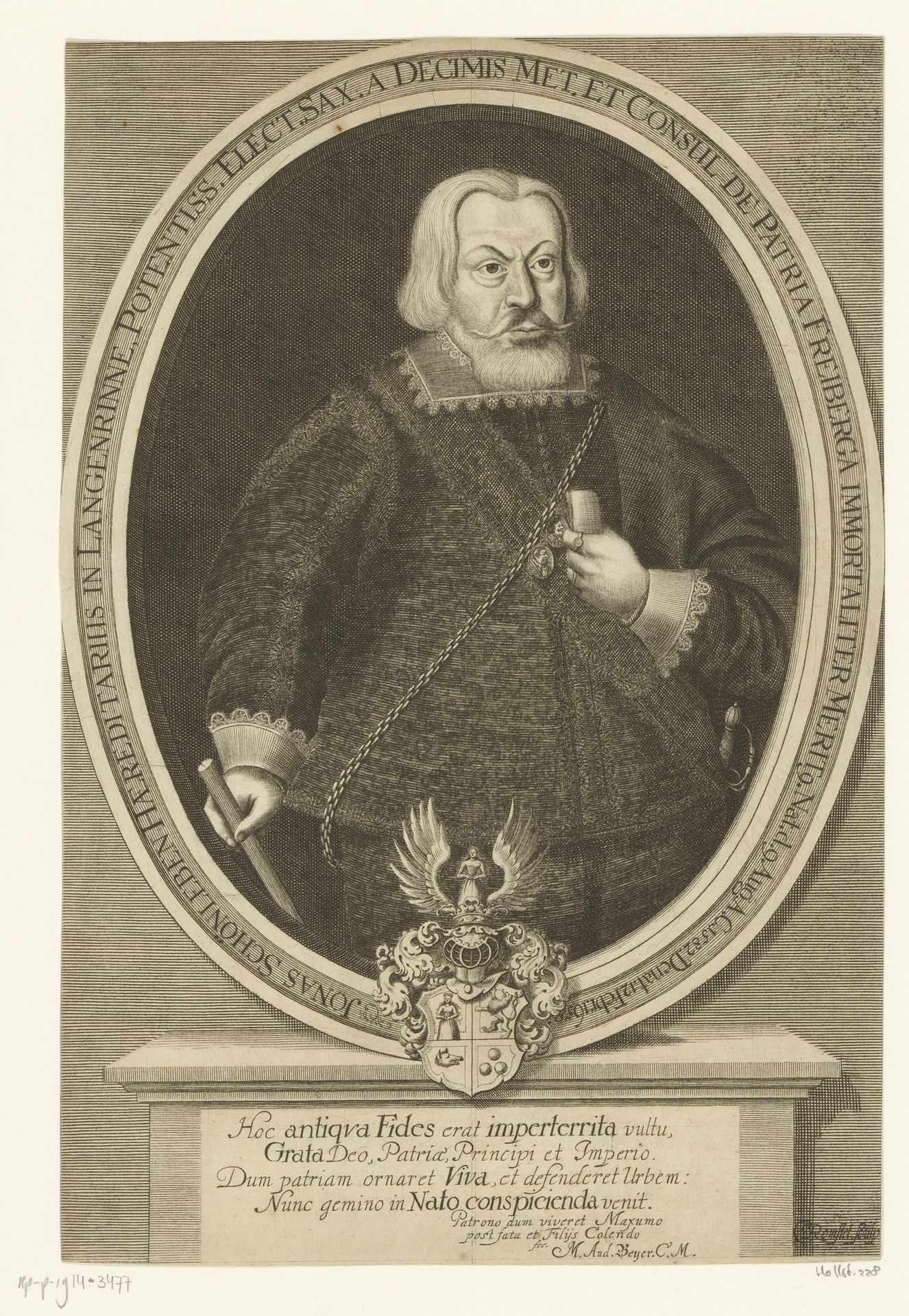 Portret van Jonas Schönleben by Christian Romstet