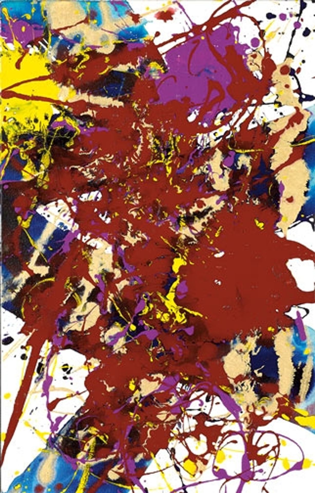 Untitled (SFP94-99, SFF.1781) by Sam Francis