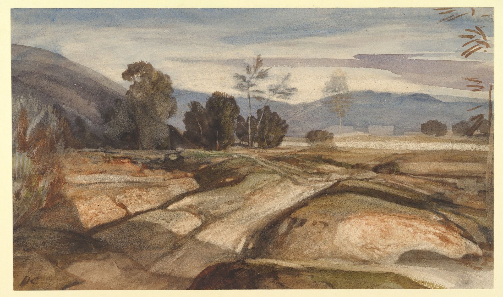 Landscape by Alexandre-Gabriel Decamps