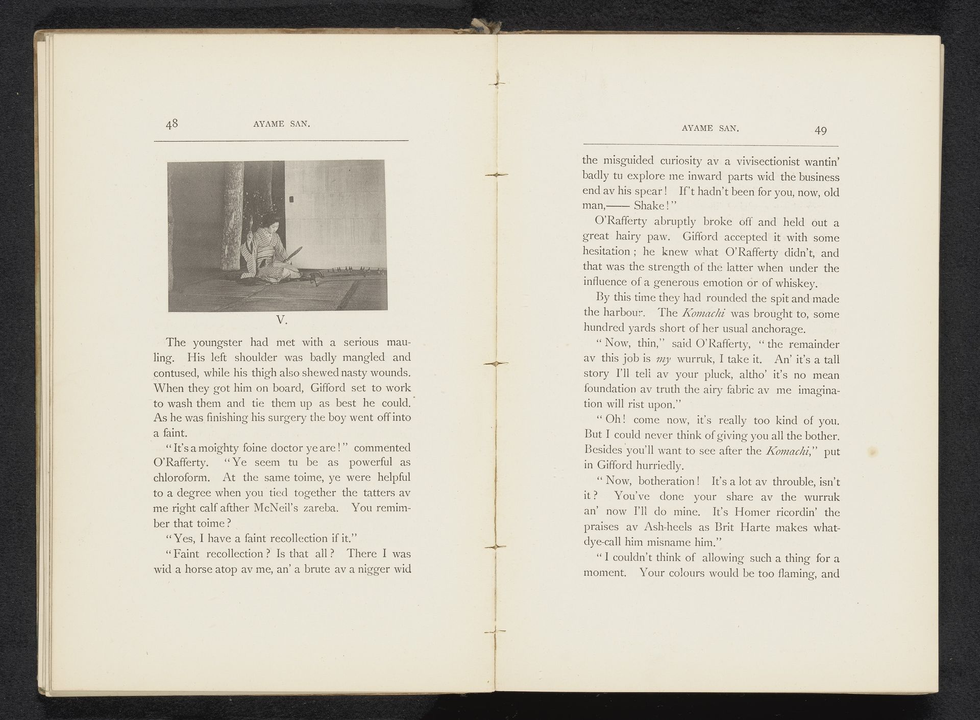 Zittende vrouw met een koto in een interieur by William Kinnimond Burton