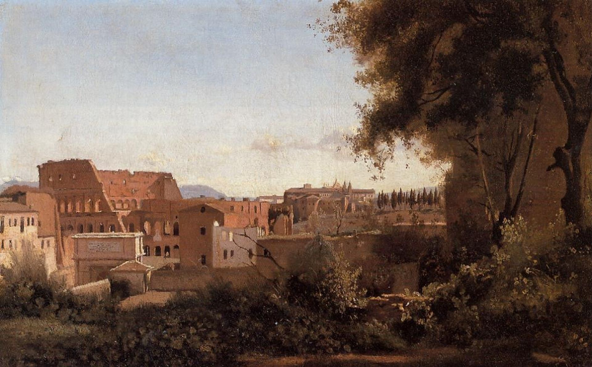 A Rising Path by Camille Corot