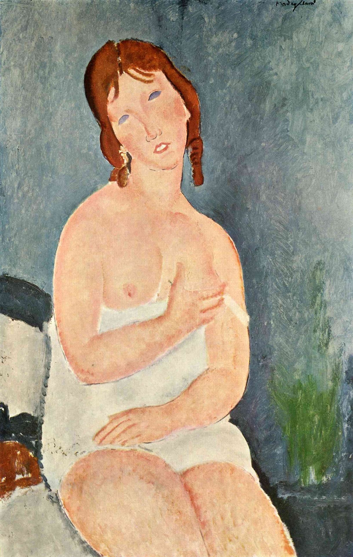 Young Woman in a Shirt (The Little Milkmaid) by Amedeo Modigliani
