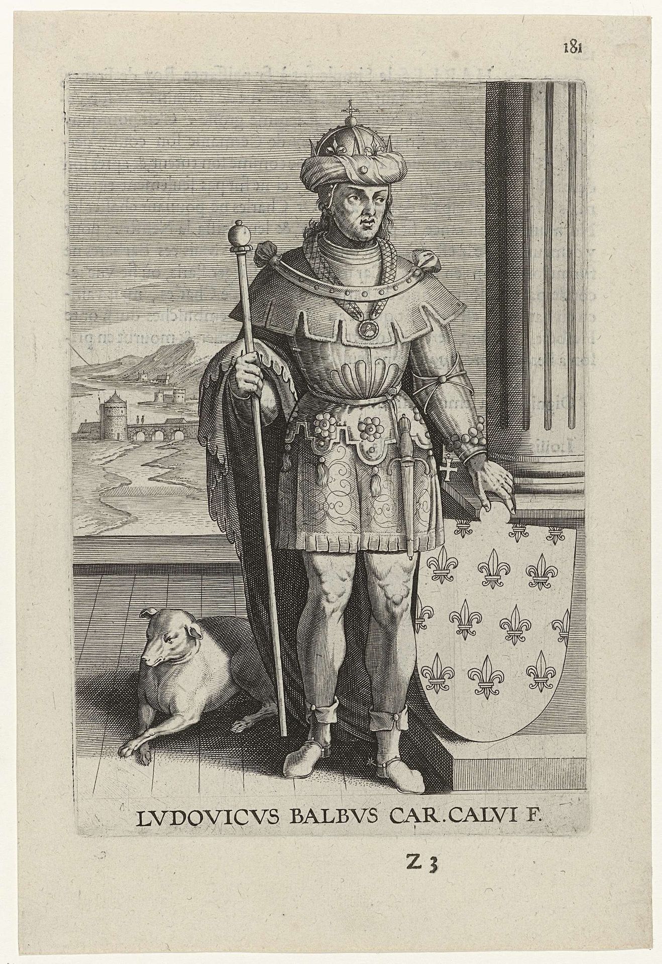 Portret van Lodewijk de Stamelaar by Philips Galle