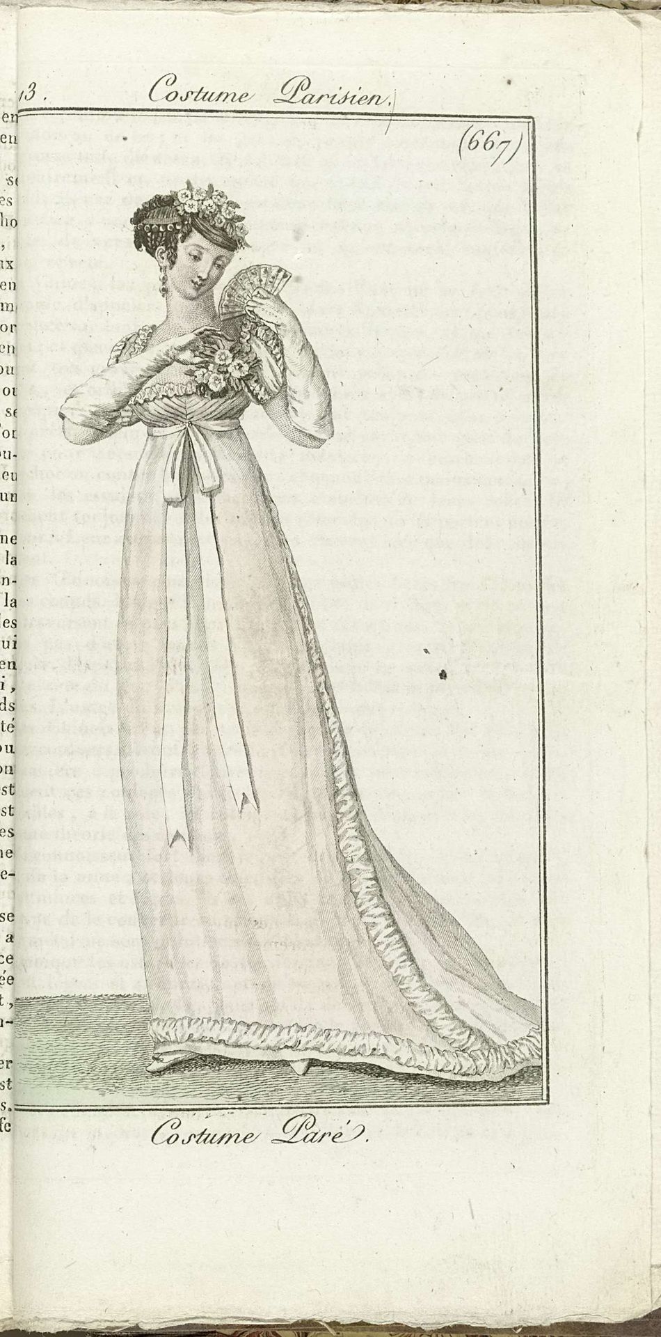 Journal des Dames et des Modes, Costume Parisien, 1805, An 13 (667) Costume Paré. by Horace Vernet