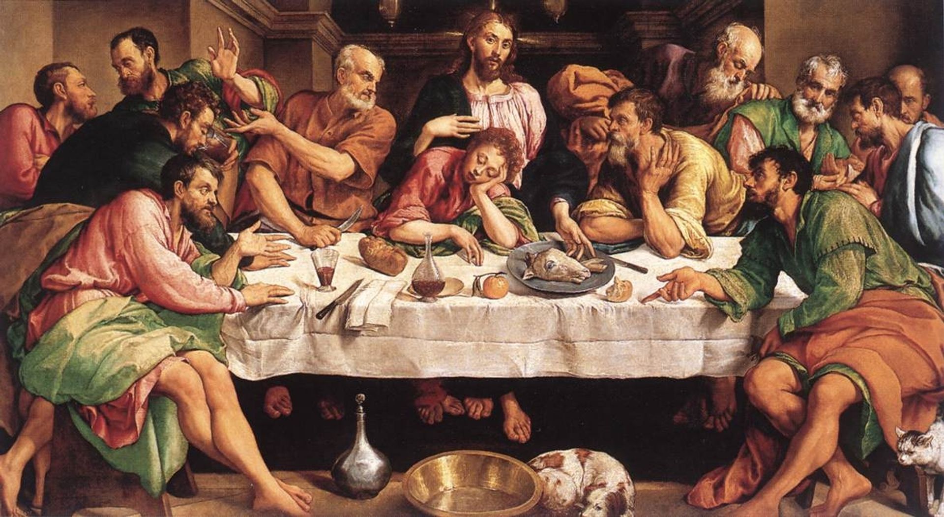 The Last Supper by Jacopo Bassano