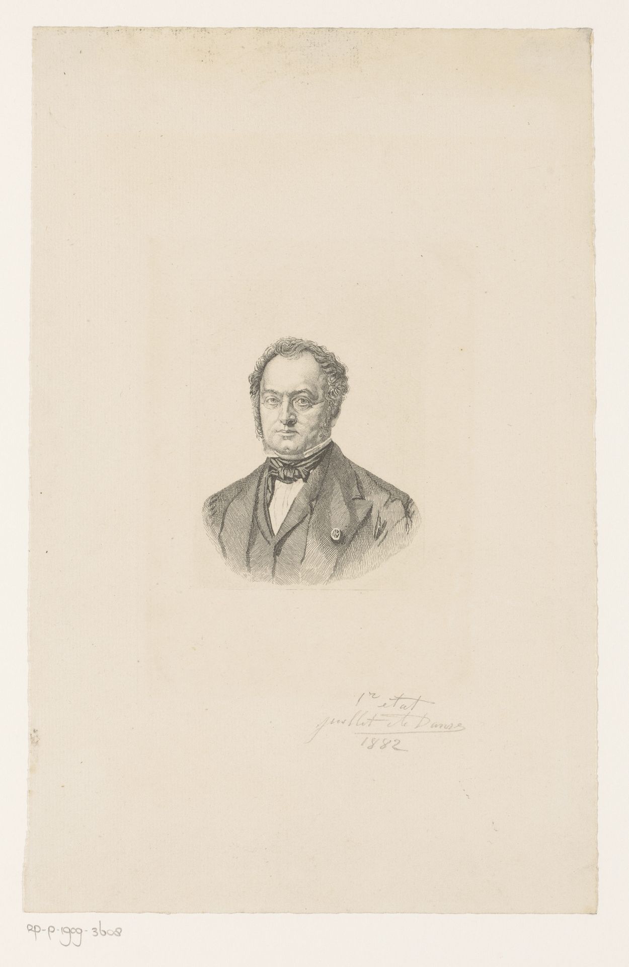 Portret van Alphonse Nothomb by Auguste Danse