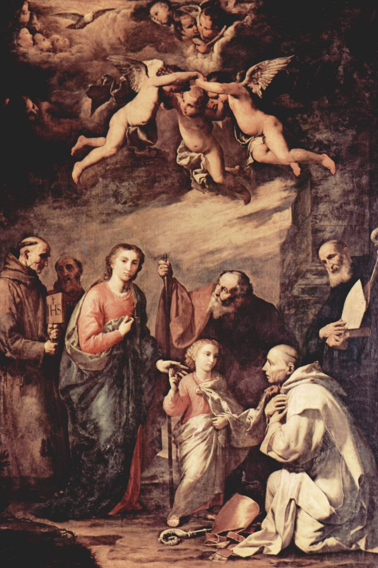 Holy Family with St. Bruno, the Carthusian monks, saints who left St ...