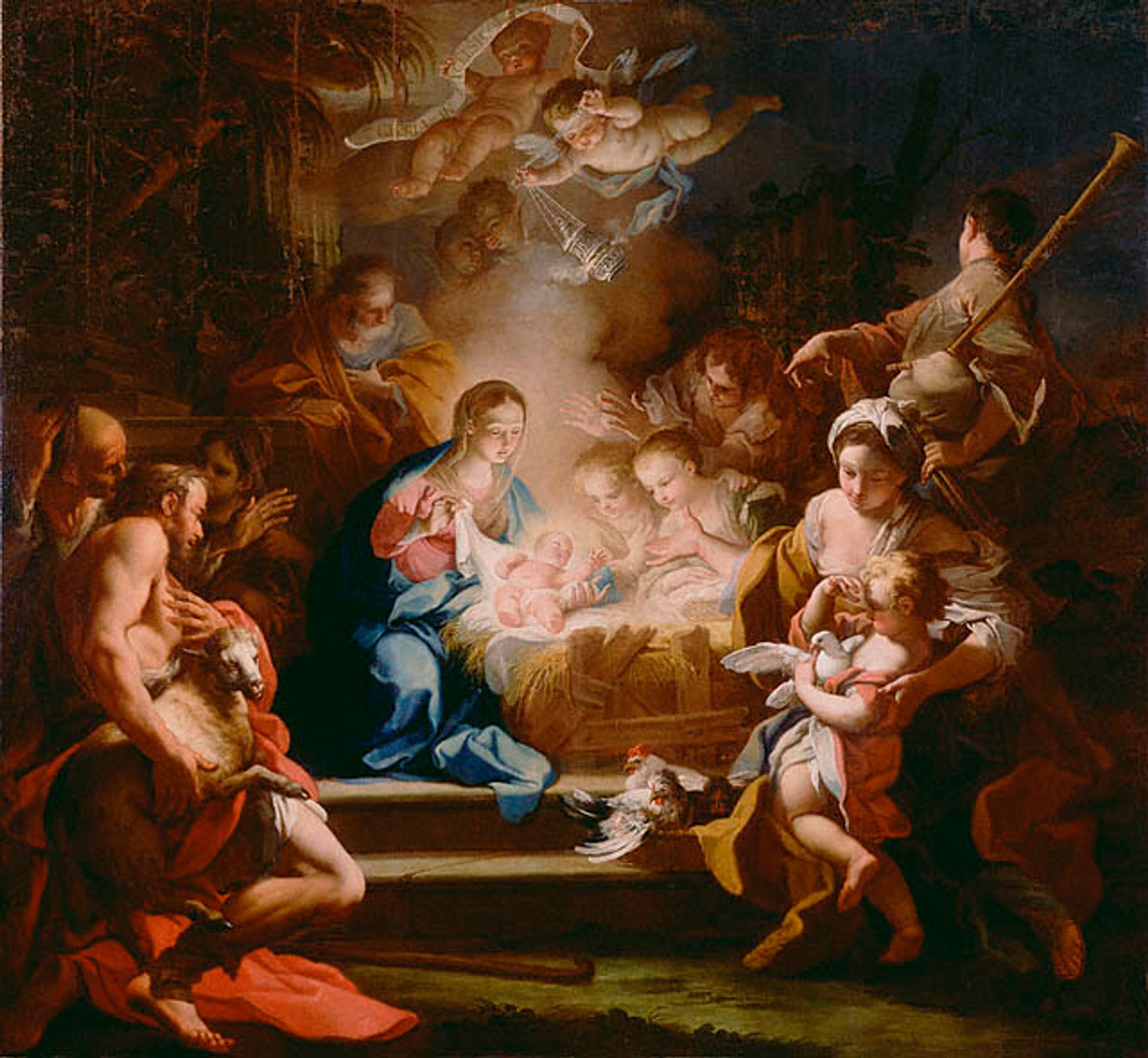 The Adoration of the Shepherds by Sebastiano Conca