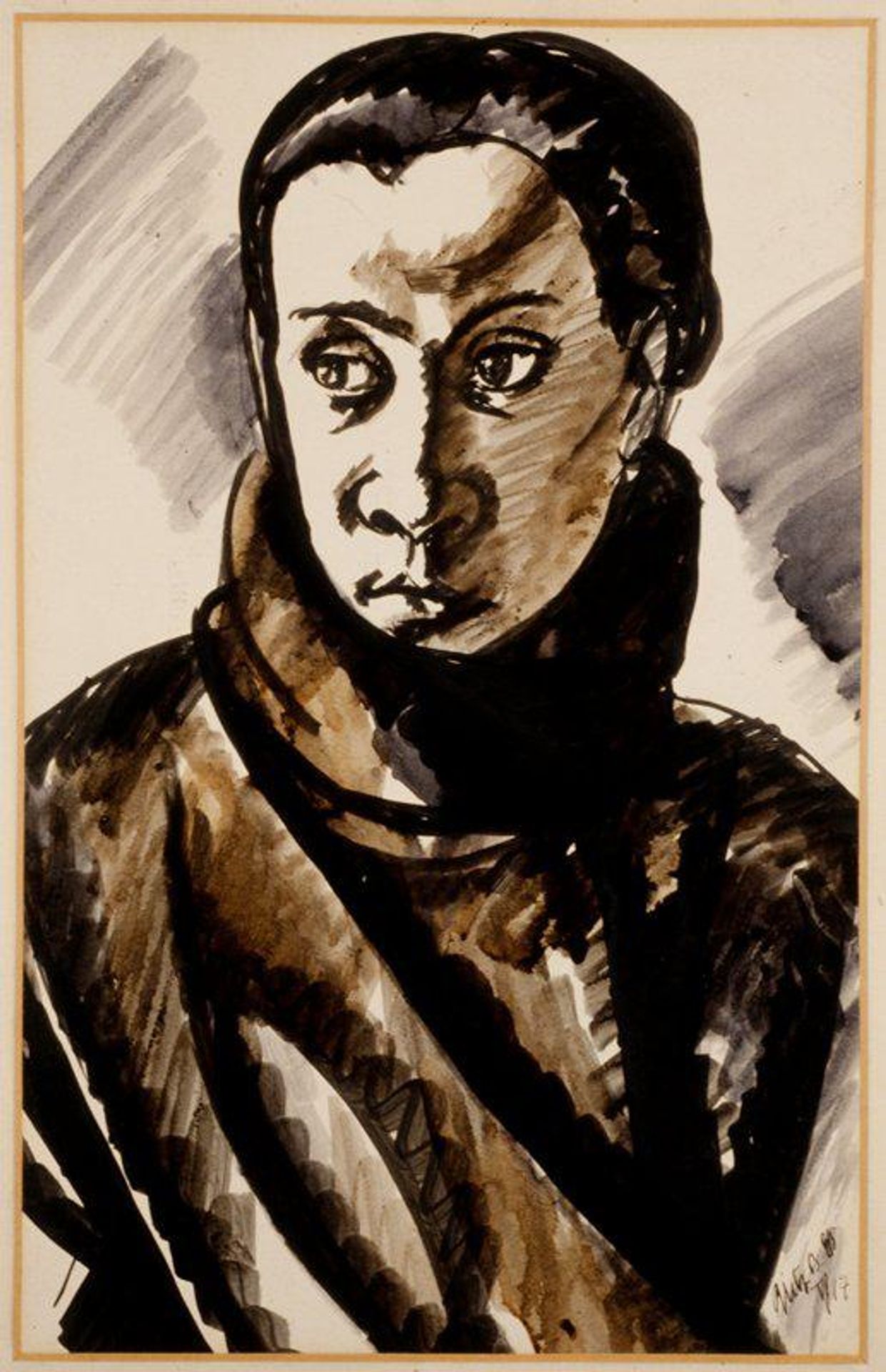 Head of a Woman by Béla Uitz