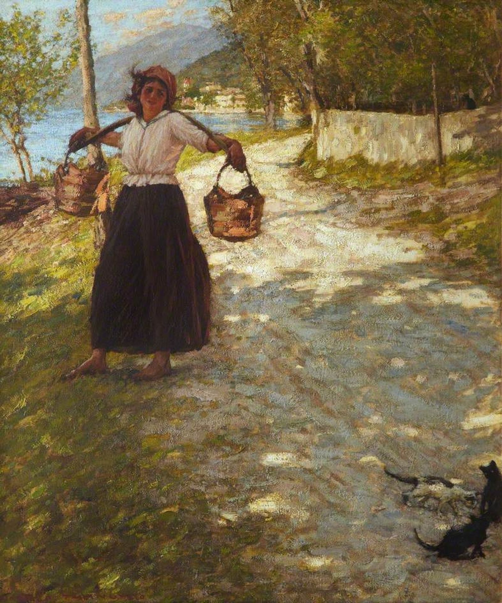 A Veronese Road by Henry Herbert La Thangue
