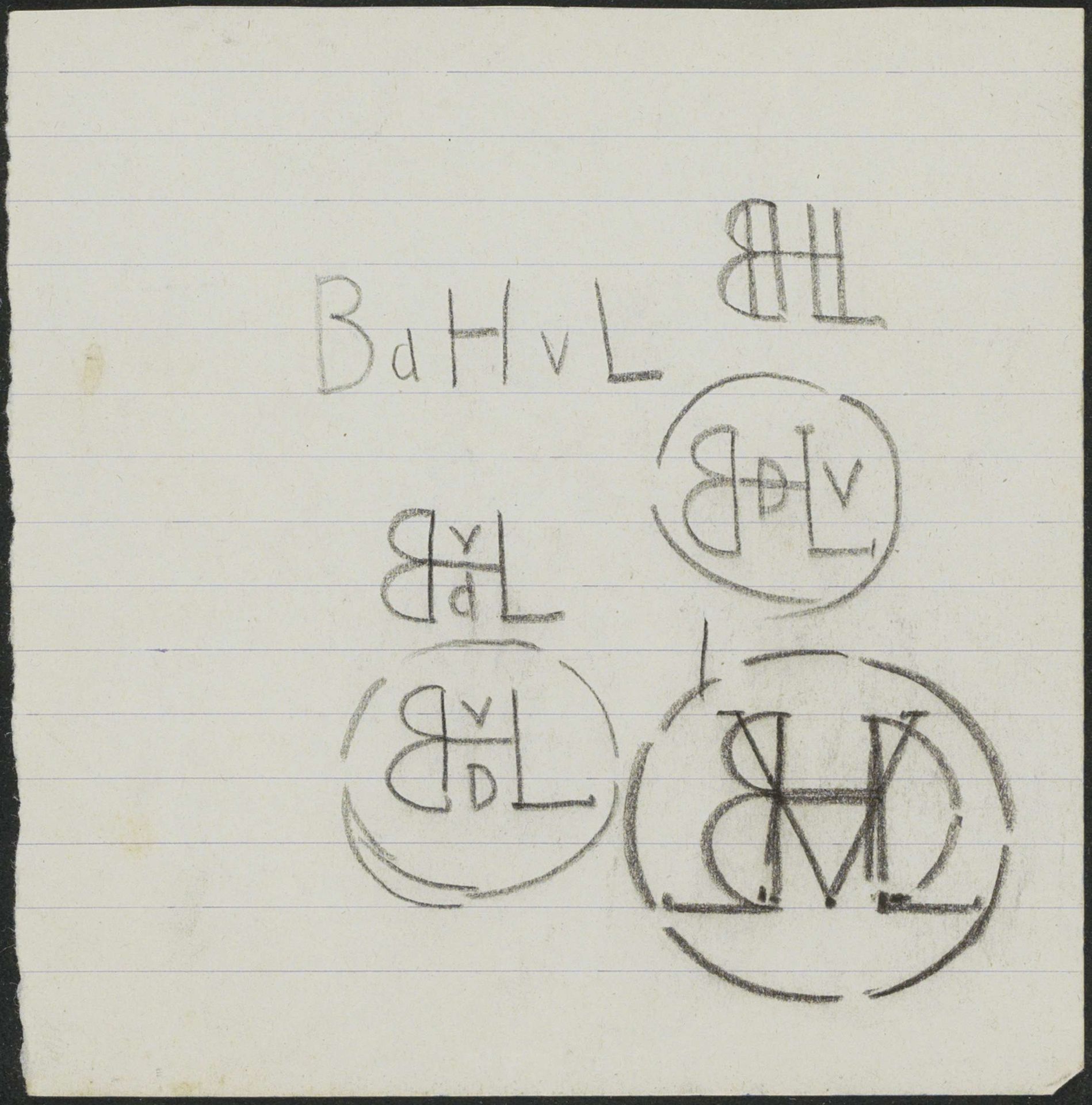 Ontwerpen voor monogrammen by Gerrit Willem Dijsselhof