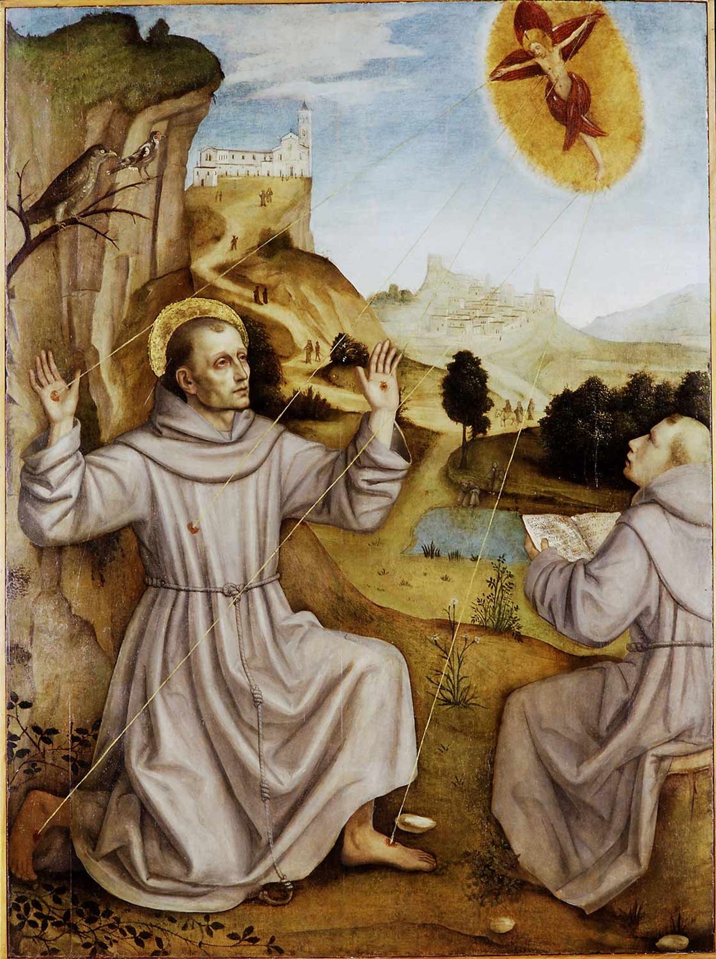 Saint Francois reçoit les stigmates by Ambrogio Bergognone