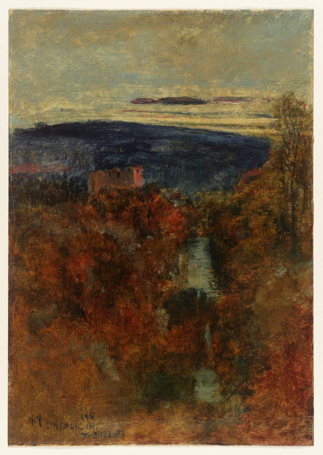 Recollection, Strid, Barden Tower by  John William Inchbold