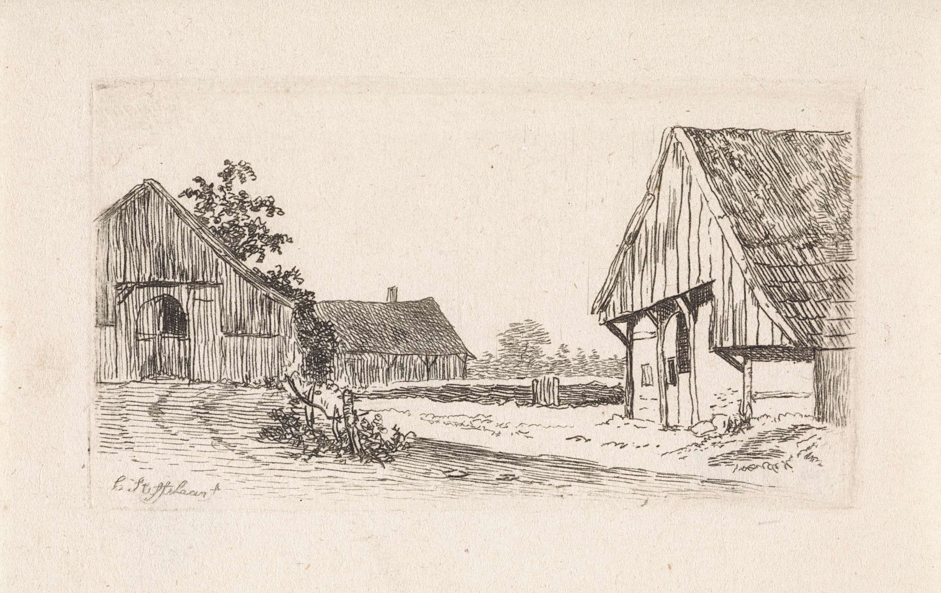 Schuren by Cornelis Steffelaar