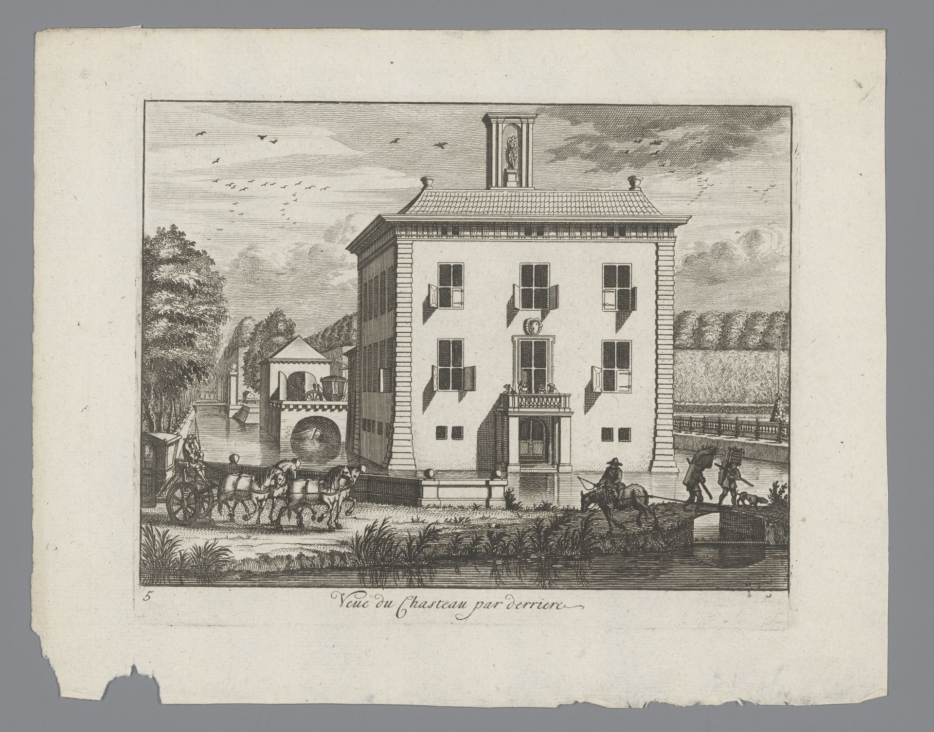 Gezicht op Gunterstein in Breukelen by Joseph Mulder
