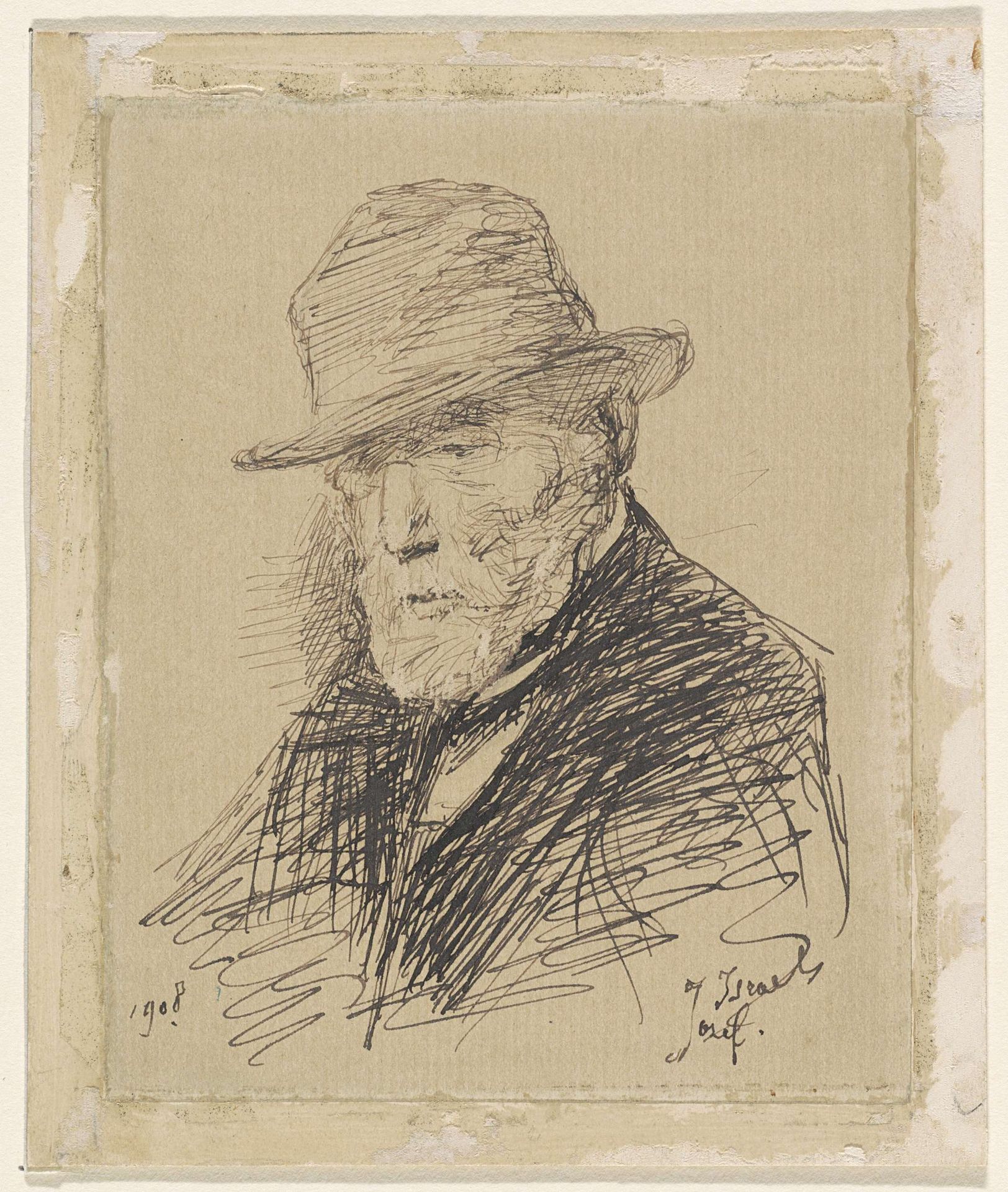Zelfportret van Jozef Israëls by Jozef Israëls