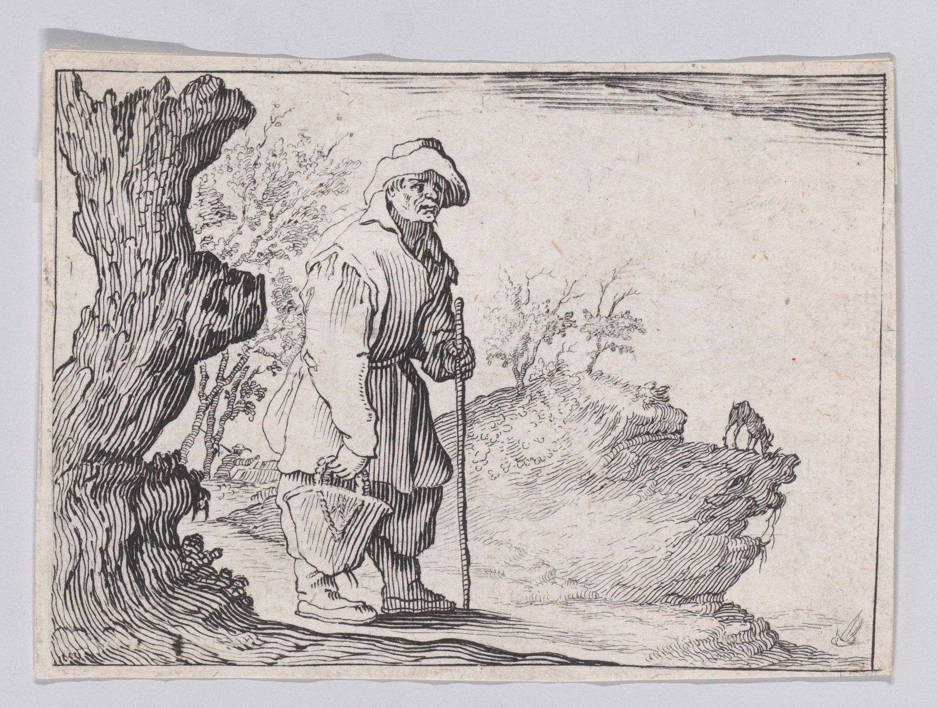 Reverse Copy of Le Paysan Portant son Sac (The Peasant Carrying his Sack), from "Les Caprices" Series A, The Florence Set by Anonymous