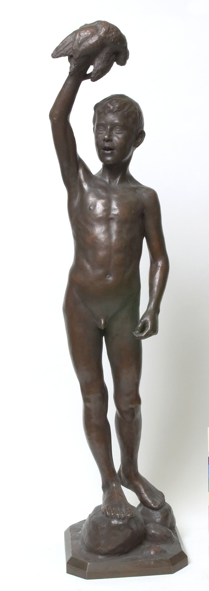 Boy with a Duck by Just Sondrup